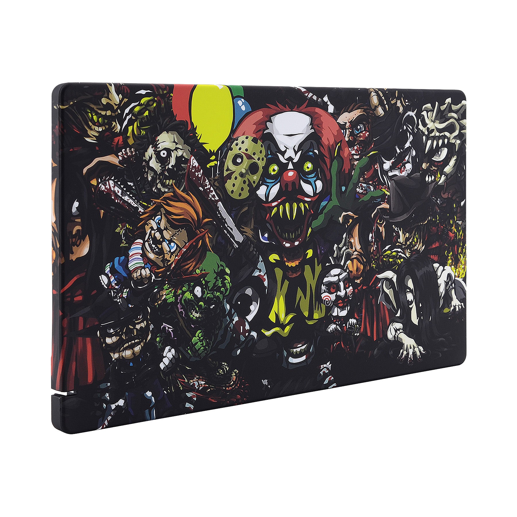 ExtremeRate Soft Touch Grip Faceplate for Nintendo Switch Dock - Scary Party Pattern DIY Replacement Shell (Dock Not Included) | Perfect for Gaming Setups, Themed Parties & Custom Switch Mods