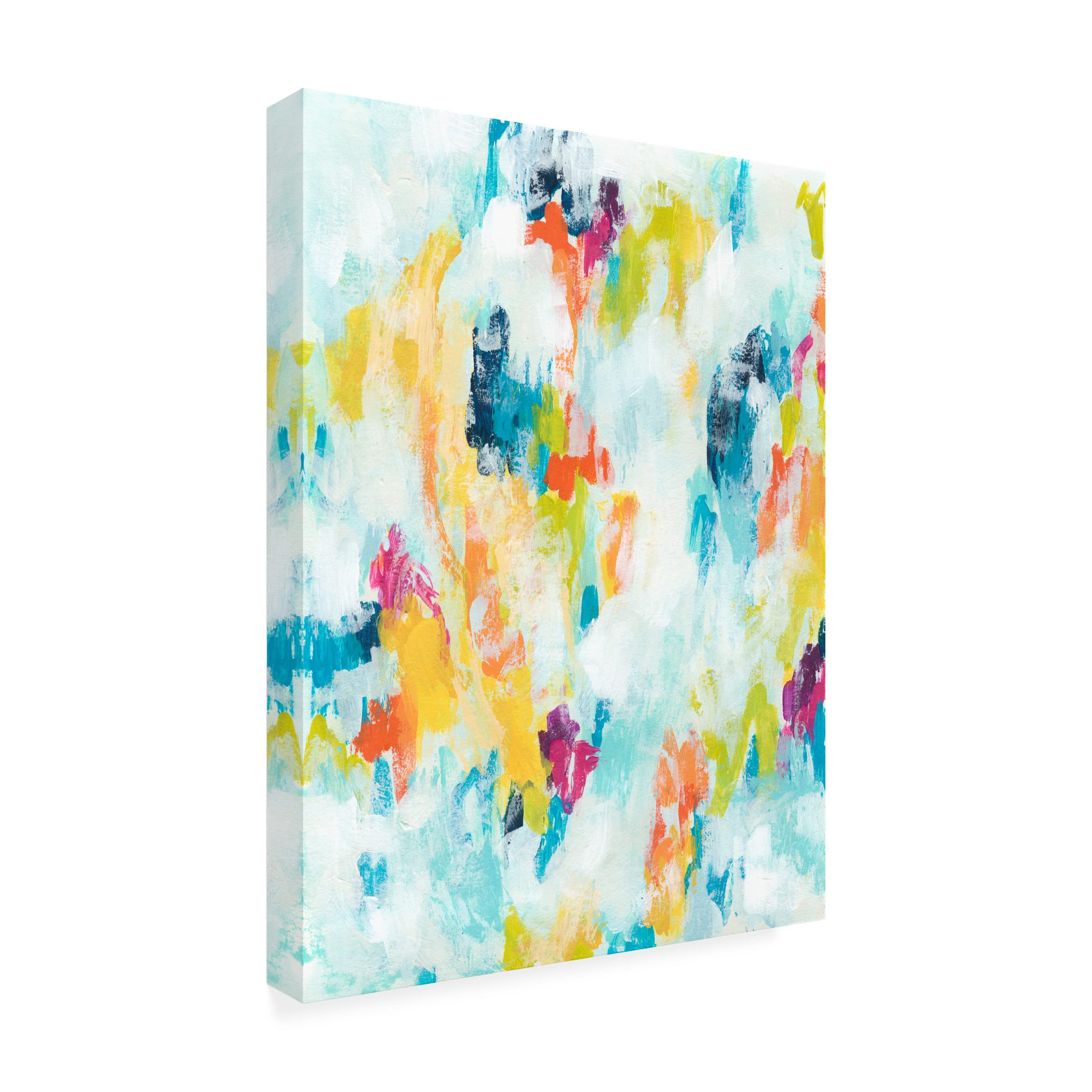 Trademark Fine Art 'Reclaimed Refraction I' Canvas Wall Art Print by June Erica Vess - Modern Abstract Painting for Living Room, Bedroom & Office Decor