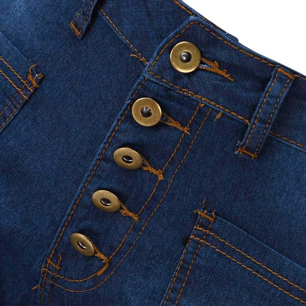 Stylish IQYU Stretch Denim Jeans for Men & Women - Comfortable Wide Leg Bell Bottoms with Waistband Flexibility - Perfect for Casual Wear, Street Fashion & Retro Outfits