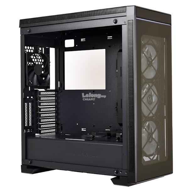 Lian Li Alpha 550X Black Mid Tower PC Case - High Airflow Gaming Computer Case with Tempered Glass Side Panel for Custom Builds & RGB Setup