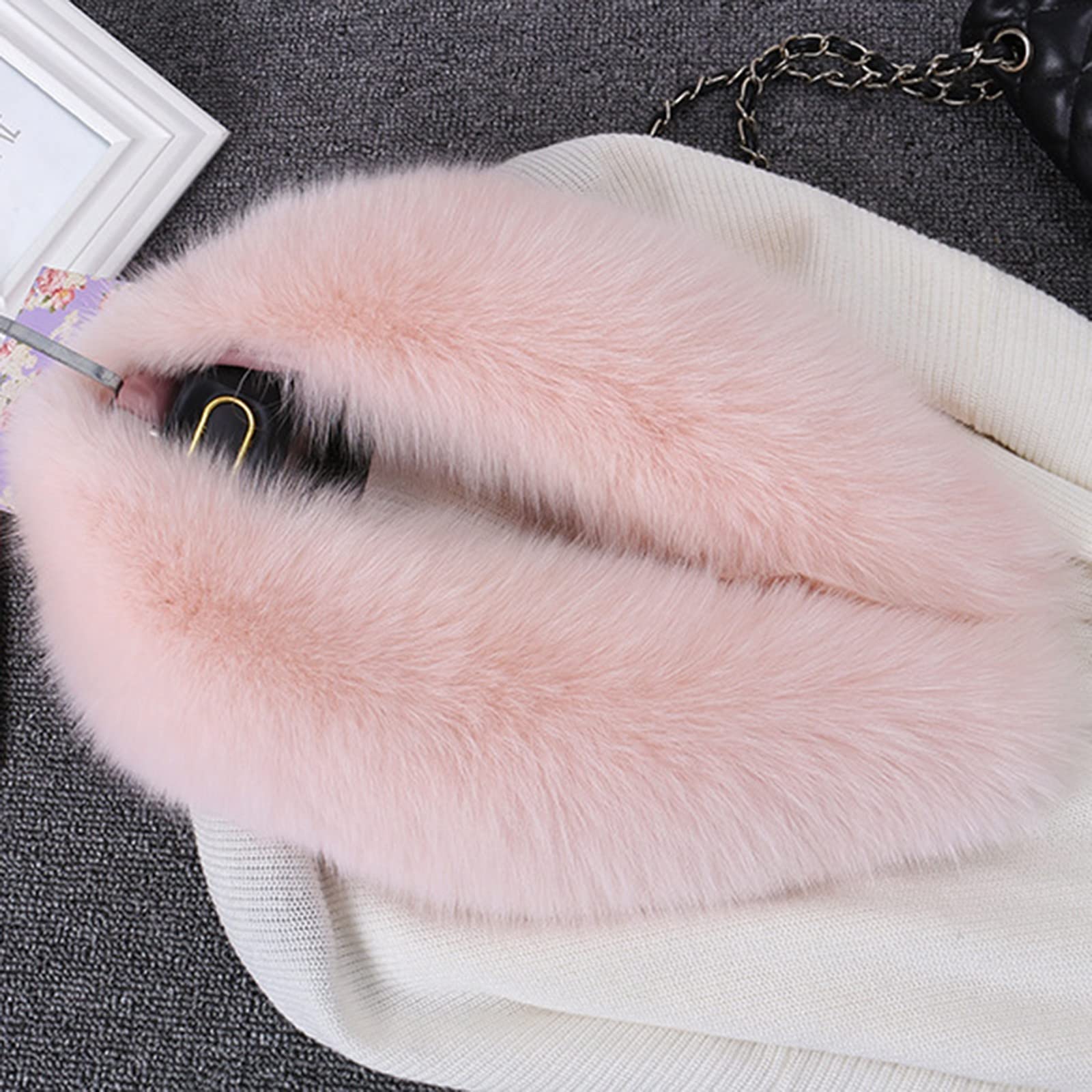 Magnetic Clasp Women's Winter Scarf - Soft Warm Fleece Neck Warmer Wrap for Cold Weather, Fashionable Ladies Scarf with Adjustable Closure - Perfect for Outdoor Activities, Travel, and Holiday Gifts (Christmas, Birthday)