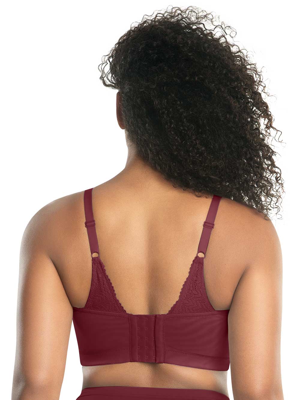 Parfait Mia Lace Wireless Padded Bralette - Comfortable Support Bra in Rio Red | Perfect for Everyday Wear & Special Occasions