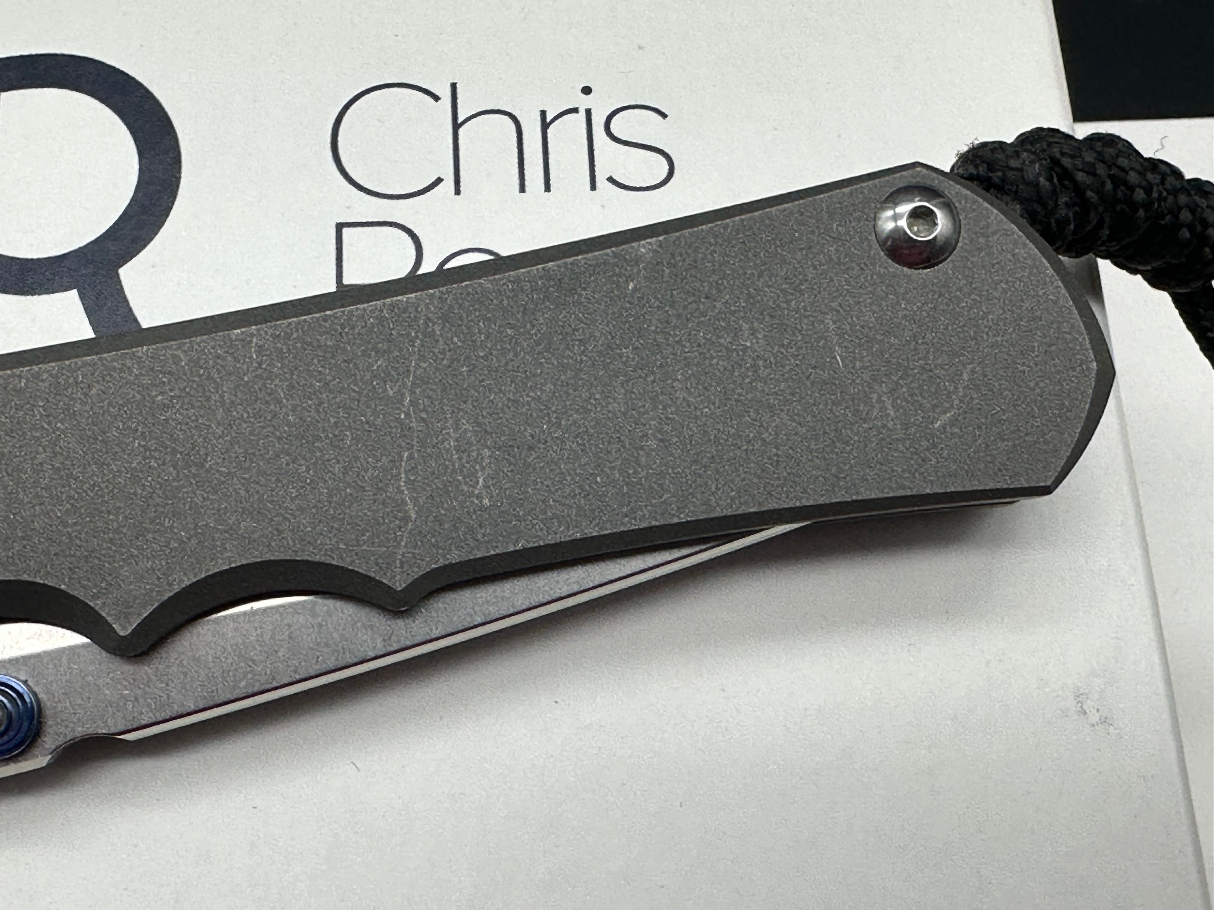 Chris Reeve Knives Large Inkosi Tanto Frame Lock Folding Knife - 3.5