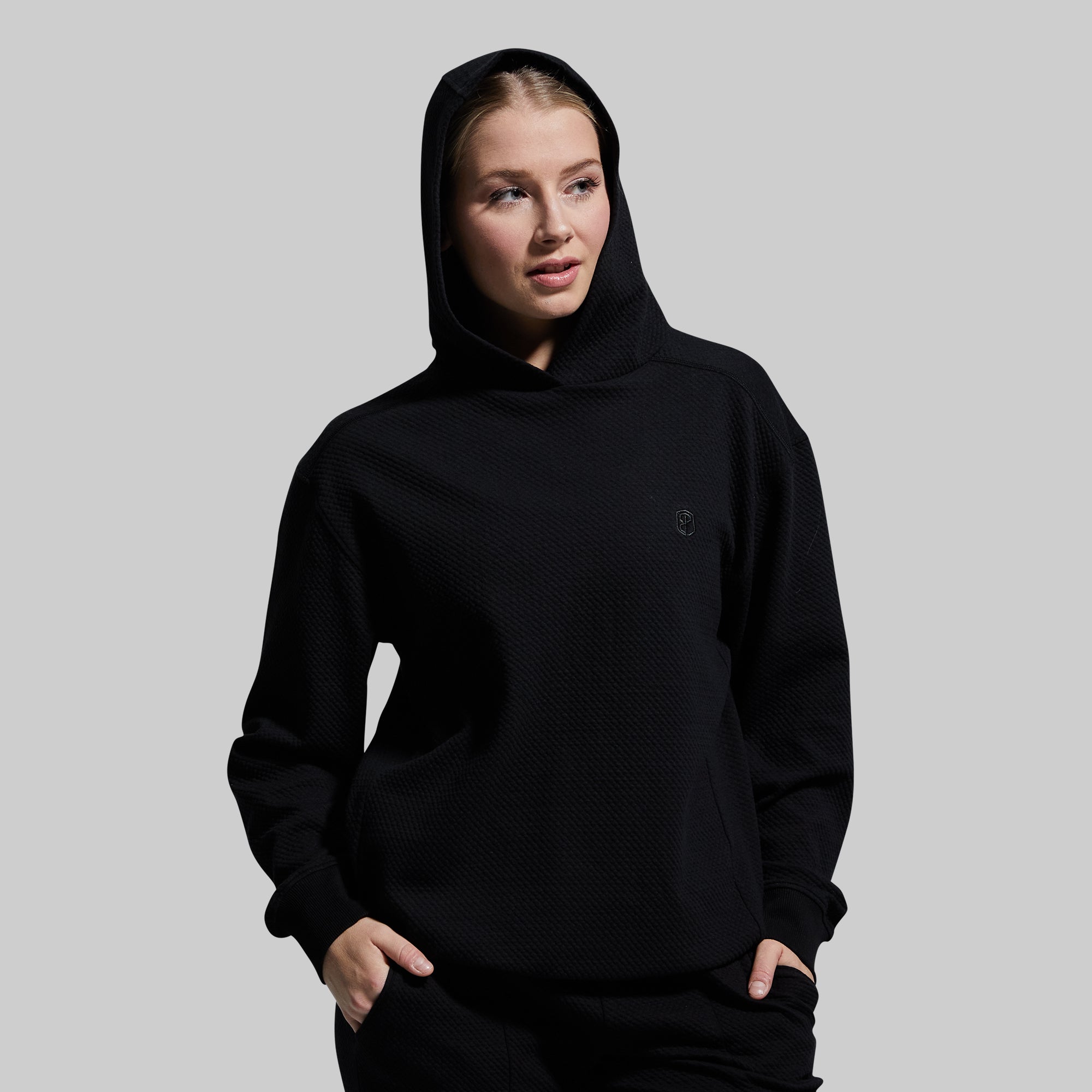 Women's Soft Cloud Hoodie - Cozy Fleece Pullover with Kangaroo Pocket (Black) | Perfect for Casual Wear, Lounging & Outdoor Activities