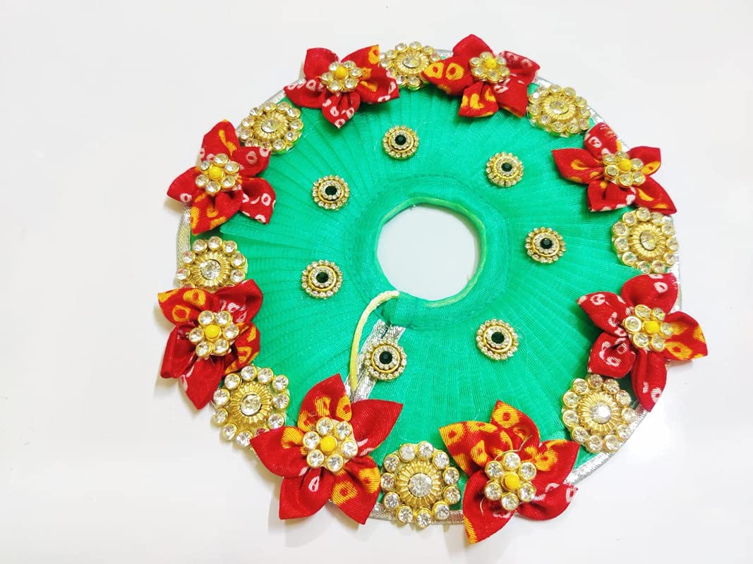 Premium Laddu Gopal Designer Dress for Lord Krishna - Size 4 (RK_378) | Handmade Indian Deity Outfit for Puja, Temple Festivals & Home Decor