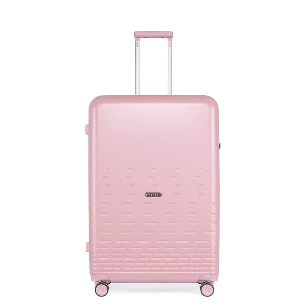 Epic Spin 75cm Large Lightweight Suitcase - Pink | Durable Spinner Luggage for Travel, Business Trips & Vacations | Carry-On & Check-In Friendly