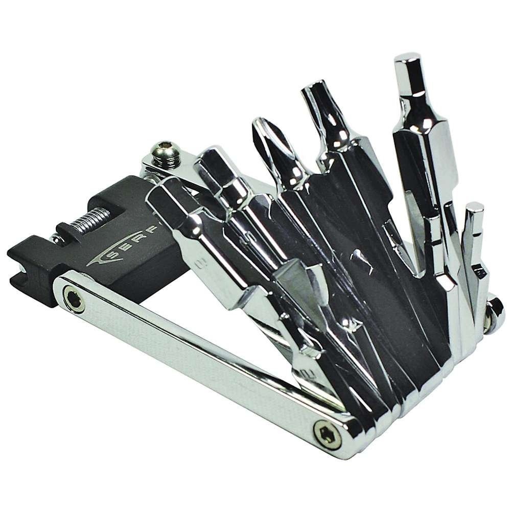 Serfas ST-SL Slimline Mini Bike Repair Tool Kit - Compact Multi-Tool for Road & Mountain Bikes - Perfect for On-the-Go Cycling Repairs & Emergency Fixes