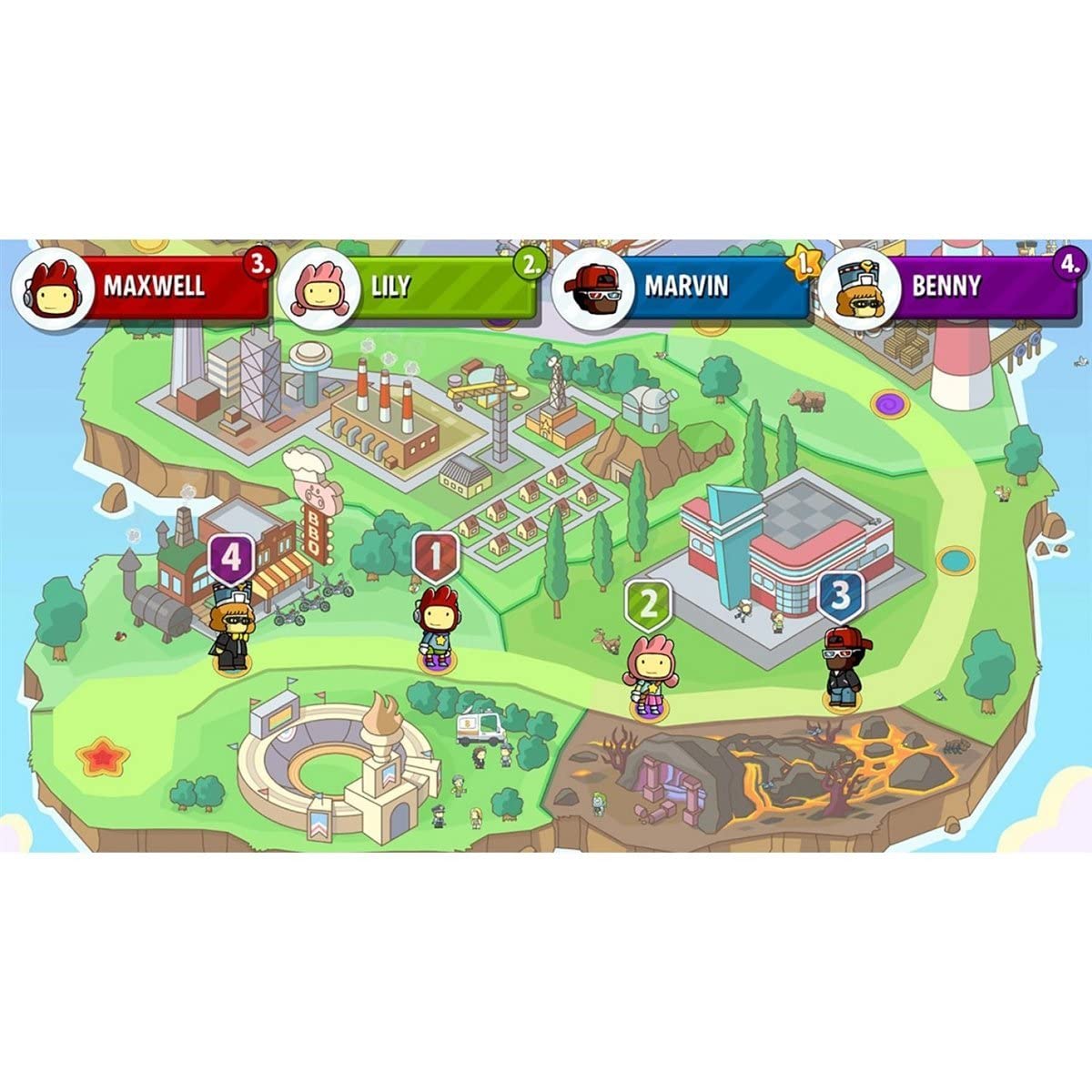 Scribblenauts Showdown - Fun Family Party Game for PlayStation 4 (PS4) - Creative Puzzle Solving & Multiplayer Adventure - Perfect for Game Nights & Kids Entertainment