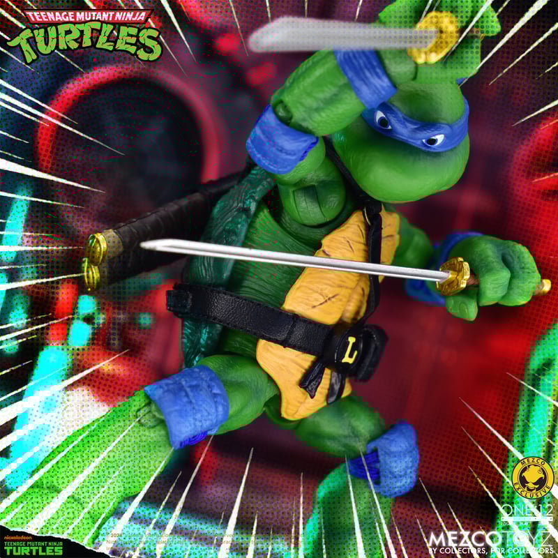 Teenage Mutant Ninja Turtles Deluxe Animated Series Action Figure - Mezco One:12 Collective - Collectible TMNT Toy for Fans & Display - Perfect for Gifts, Collections & Home Decor
