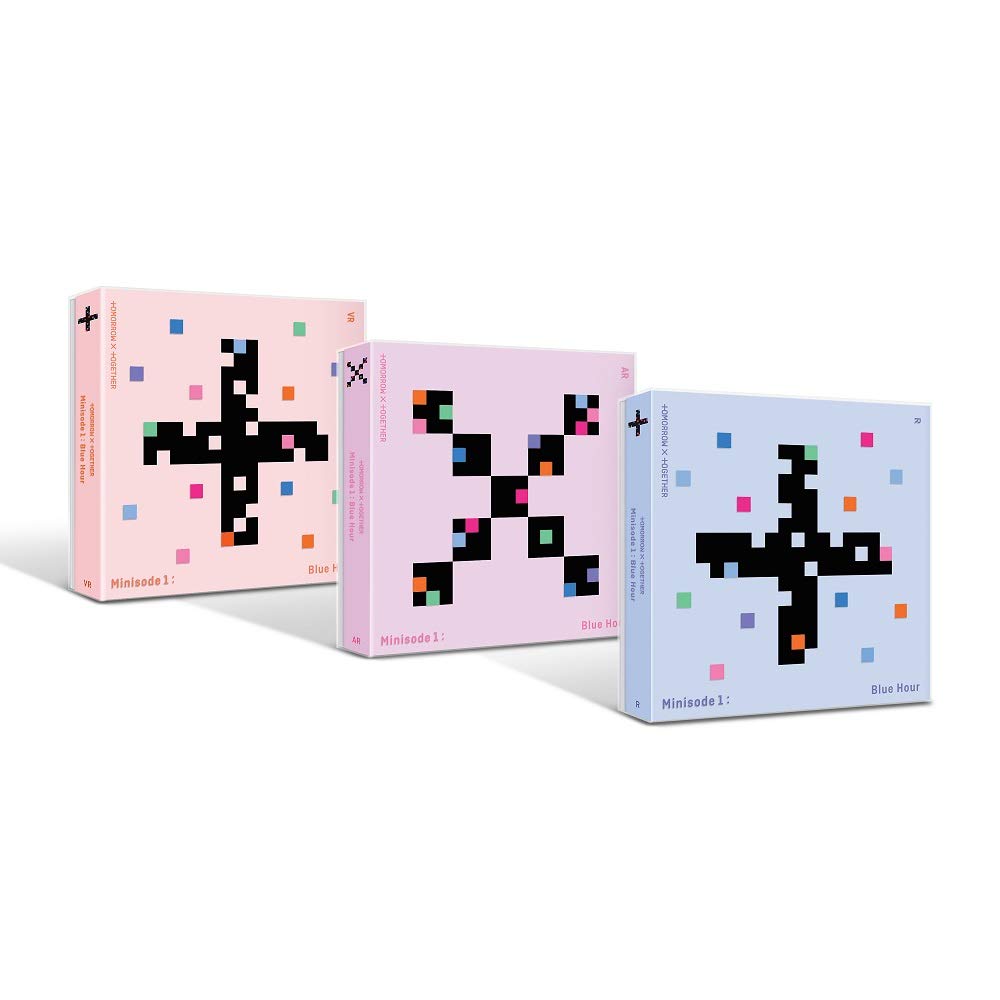 TXT - minisode1: Blue Hour Album + Folded Poster + Extra Photocards Set (VR Version) | K-Pop Merchandise for Fans, Collectors & Gift Giving | Perfect for Concerts, Birthdays & Special Occasions