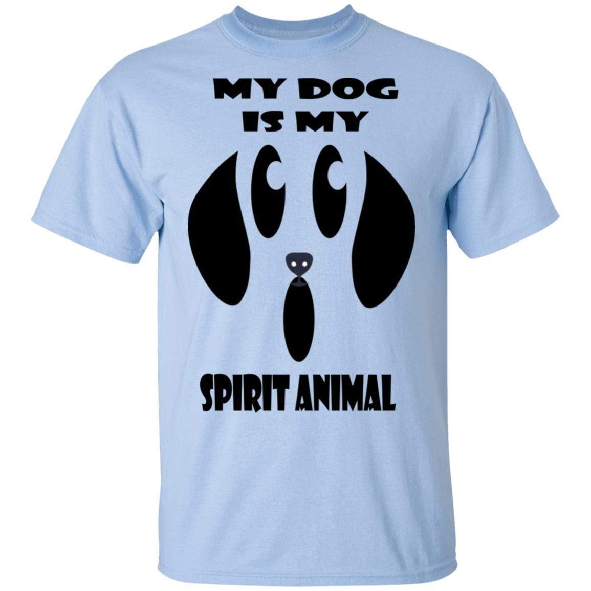 My Dog Is My Spirit Animal Halloween T-Shirt - Funny Pet Lover Cotton Tee for Women & Men - Perfect for Halloween Costumes & Dog Owner Gifts