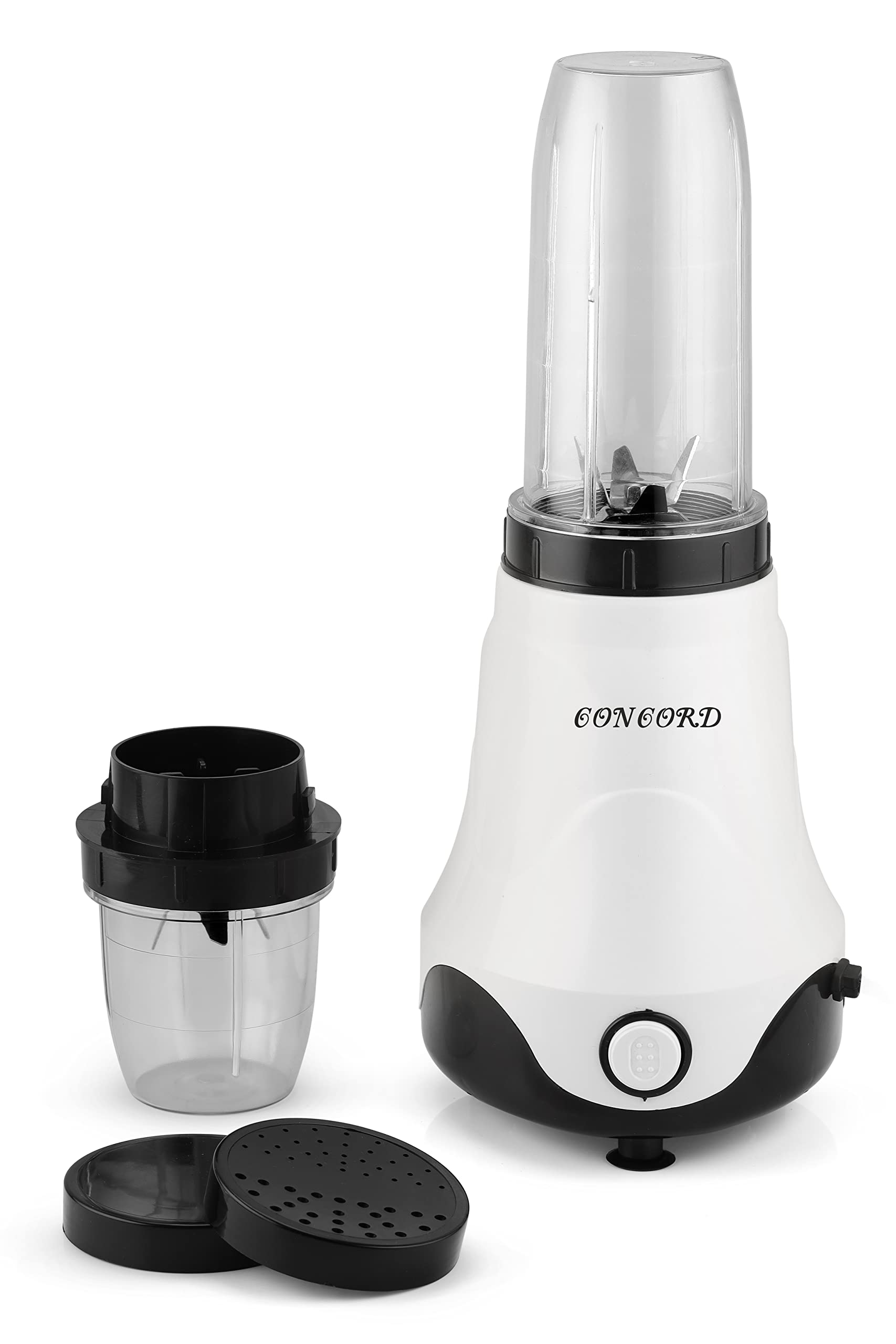 Refurbished Concord Nutri Blender 500W Smoothie Maker with 2 Stainless Steel Blades & Unbreakable Jars - High Speed 20000 RPM Mixer Grinder for Juices, Shakes & Food Prep - Perfect for Home Kitchen & Healthy Lifestyle