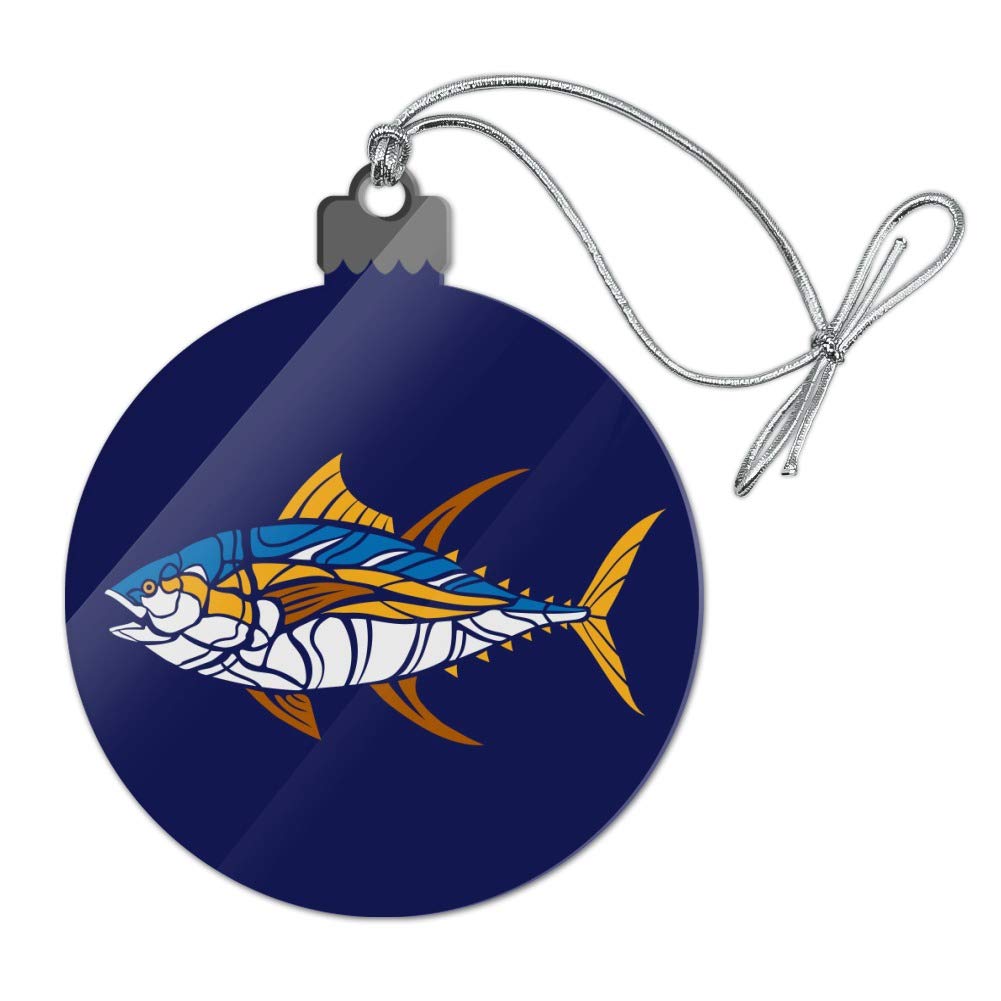 GRAPHICS & MORE Tuna Fish Design Acrylic Christmas Tree Ornament - Unique Holiday Decoration for Christmas Tree, Home, Office & Party Decor