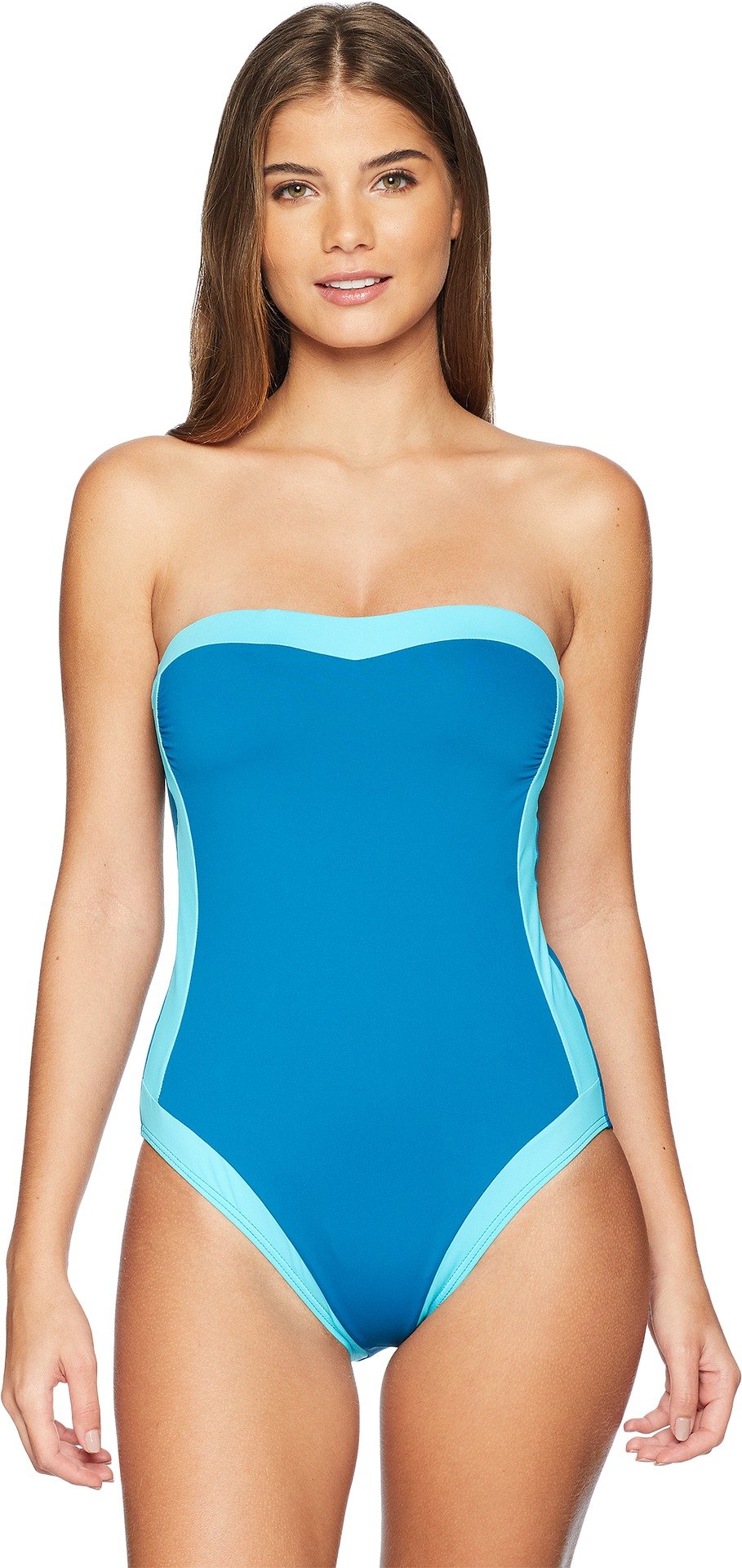 La Blanca Women's One Piece Swimsuit - Bandeau Tummy Control Bathing Suit for Beach, Pool & Vacation | Slimming Swimwear for Women