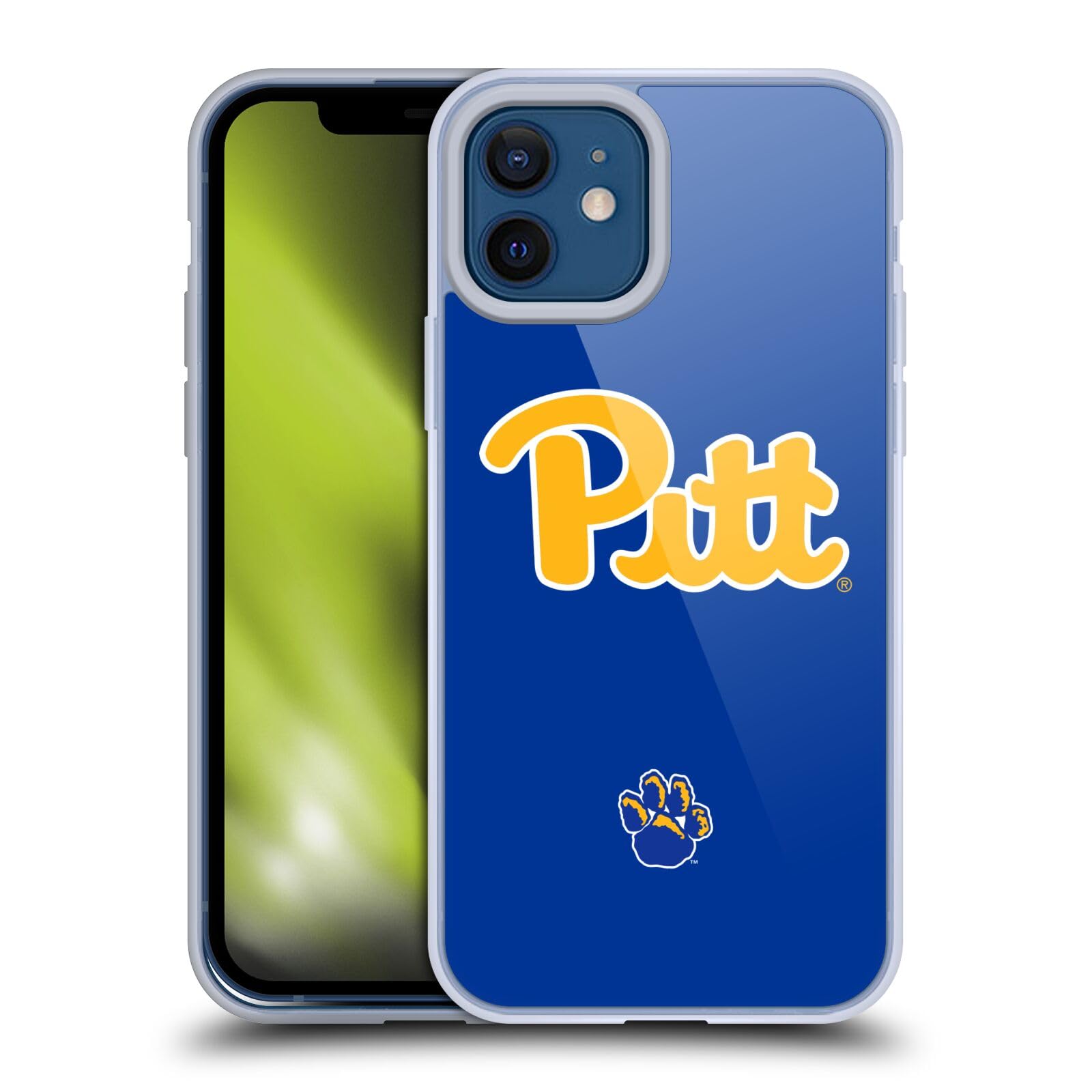 Officially Licensed University of Pittsburgh iPhone 12/12 Pro Soft Gel Case - Durable Protective Cover for School, Work & Game Day Spirit | Compatible with Apple iPhone 12 & iPhone 12 Pro