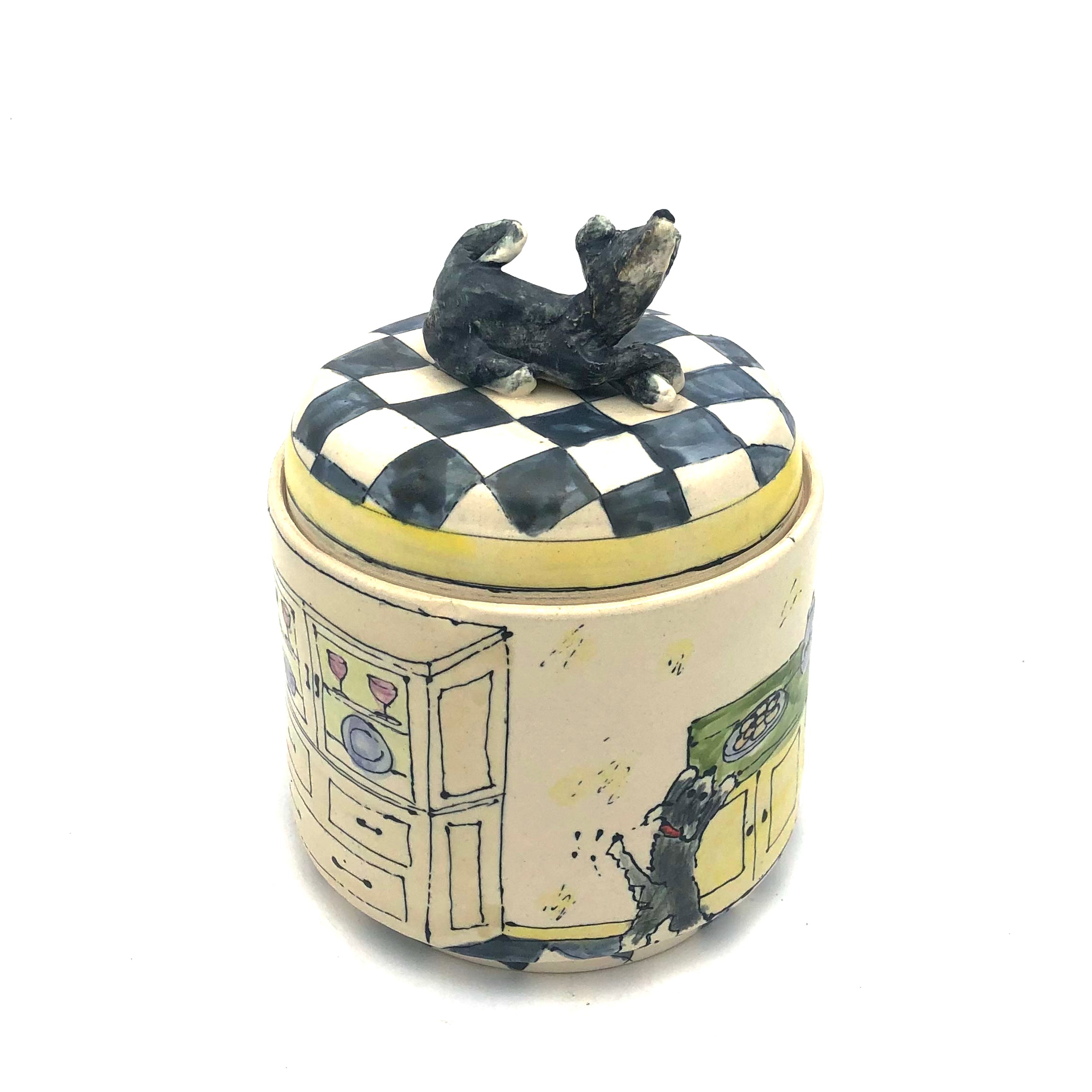 Premium Sullivan Treat Jar with 'I'm Fairly Certain These Cookies Are for Me!' Design - Perfect for Kitchen, Pantry & Gift Giving - #DS1372