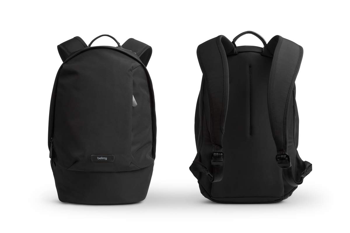 Bellroy Classic Backpack Compact - Slim Laptop Backpack for Work & Travel (Fits 16-Inch Laptop, 16L Capacity) - Black | Perfect for Commuting, Business Trips & Everyday Use