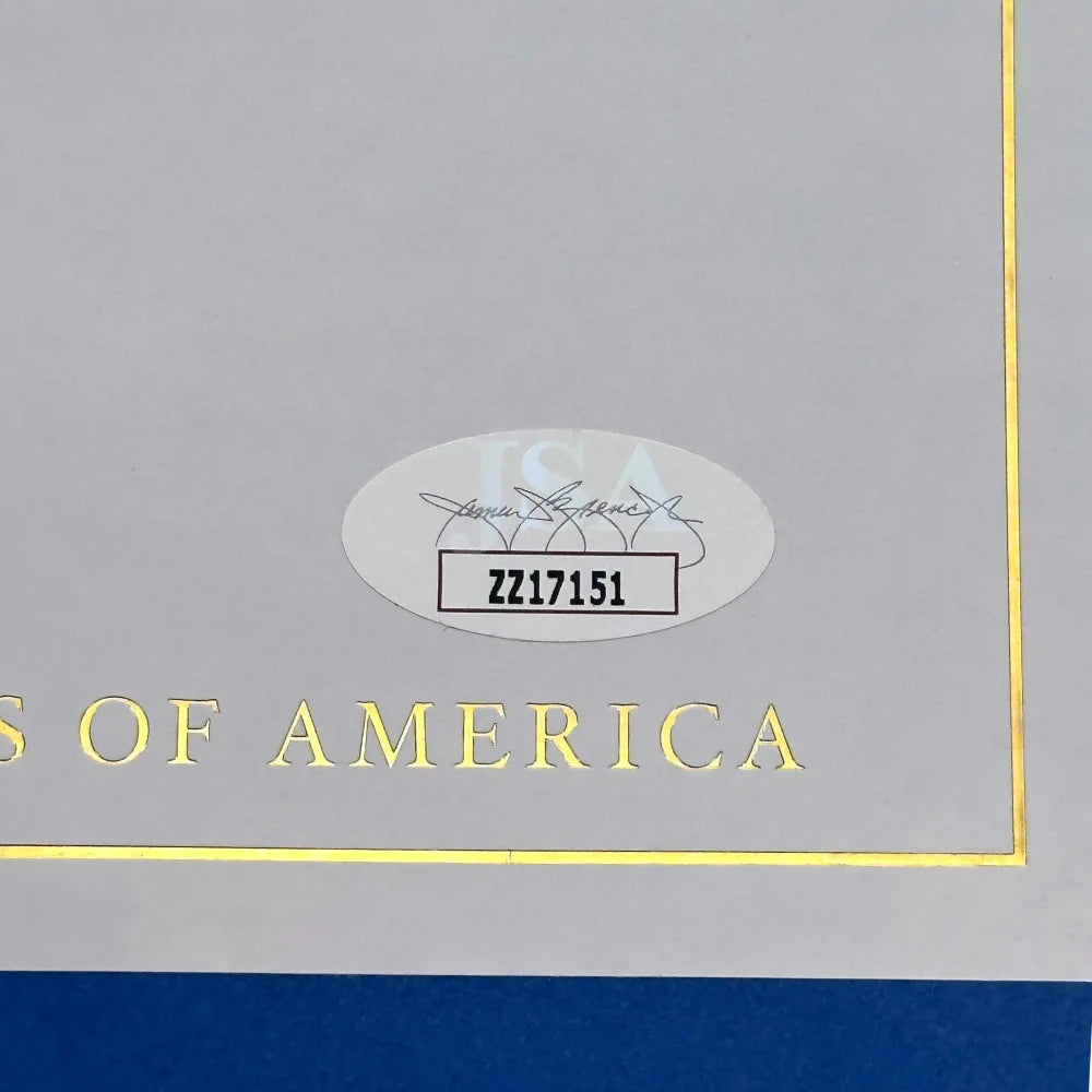 Authentic Donald Trump Signed 'Save America' Book with JSA COA - Collectible Memorabilia for Political Enthusiasts & History Buffs