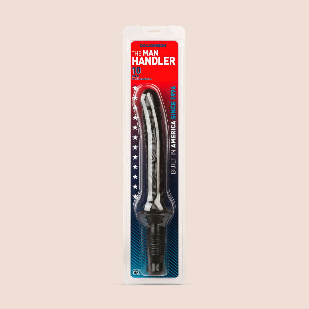 Classic The Man Handler 10 Inch Dildo with Comfortable Handle - Perfect for Solo Play, Couples Fun & BDSM Exploration