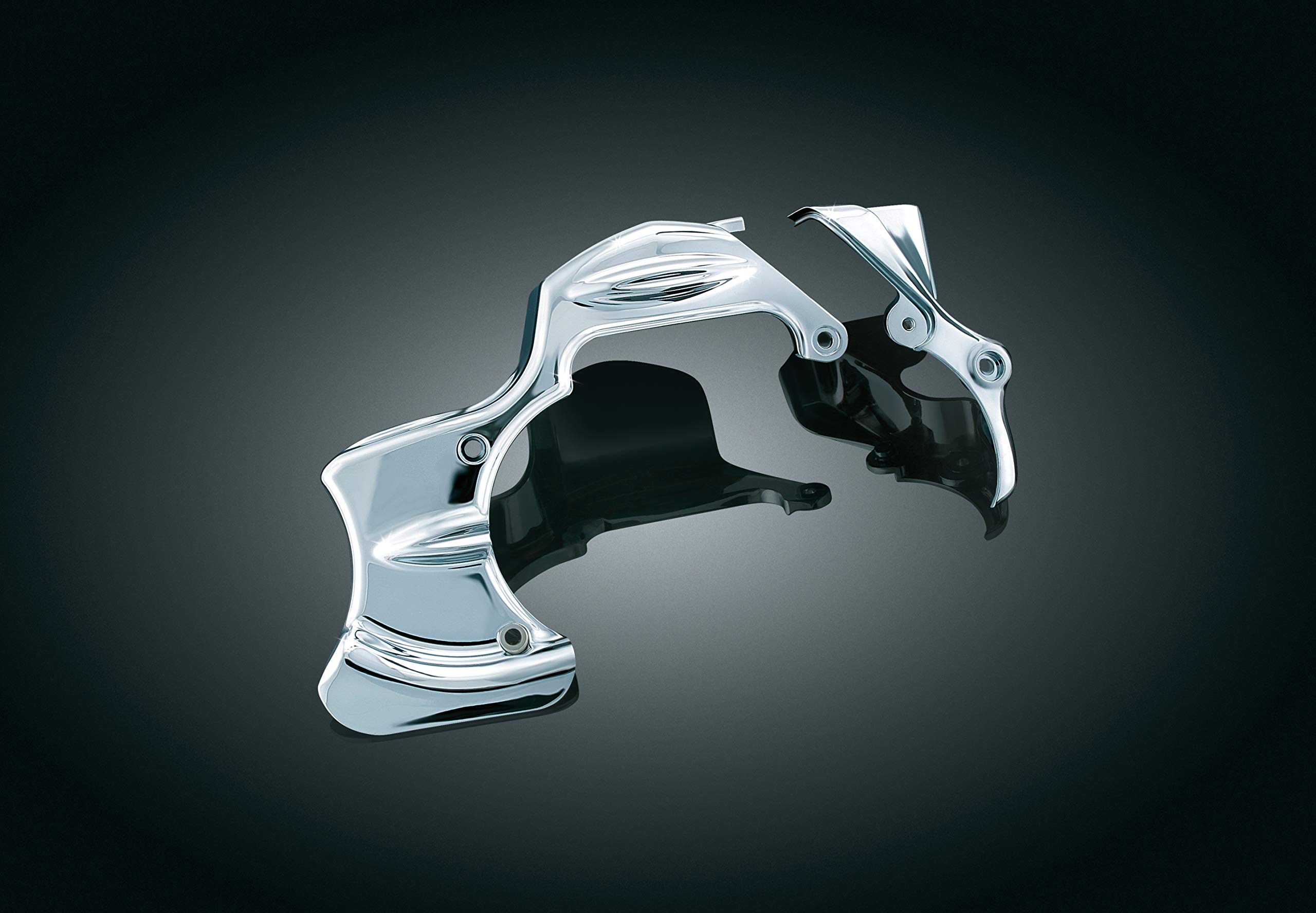 Kuryakyn 6950 Chrome Transmission Cover for 2009-2016 Harley-Davidson Touring & Trike Motorcycles - Fits Stock Head Pipes | Durable Protection & Sleek Style for Long Rides & Custom Builds