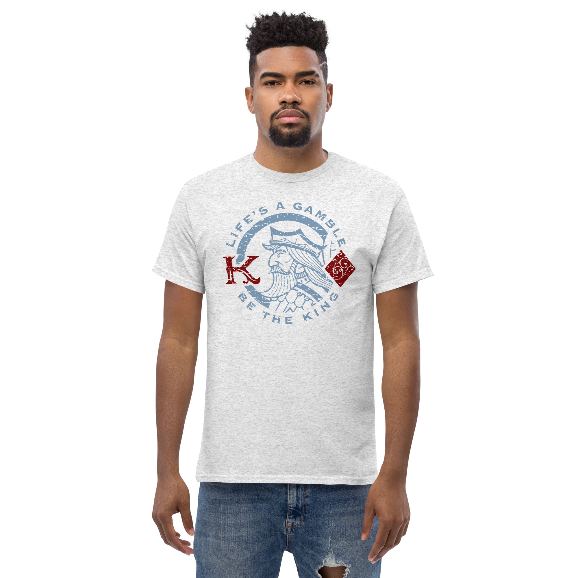 Eminence Life's A Gamble Graphic T-Shirt for Men - Trendy Casual Streetwear Tee for Gaming, Parties & Everyday Wear