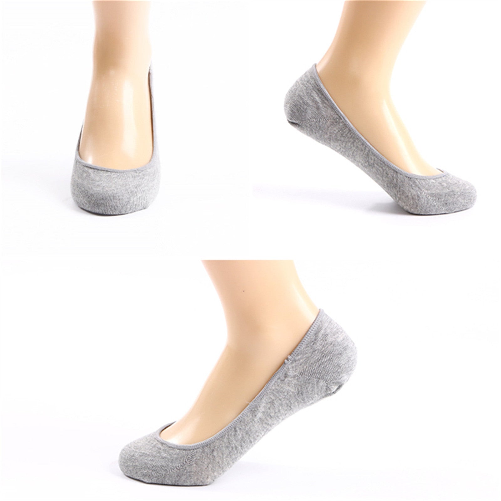 DEVUGGO 4 Pairs No Show Socks for Women - Anti Slip Invisible Hidden Ankle Socks | Perfect for Sneakers, Loafers & Flats | Comfortable Everyday Wear