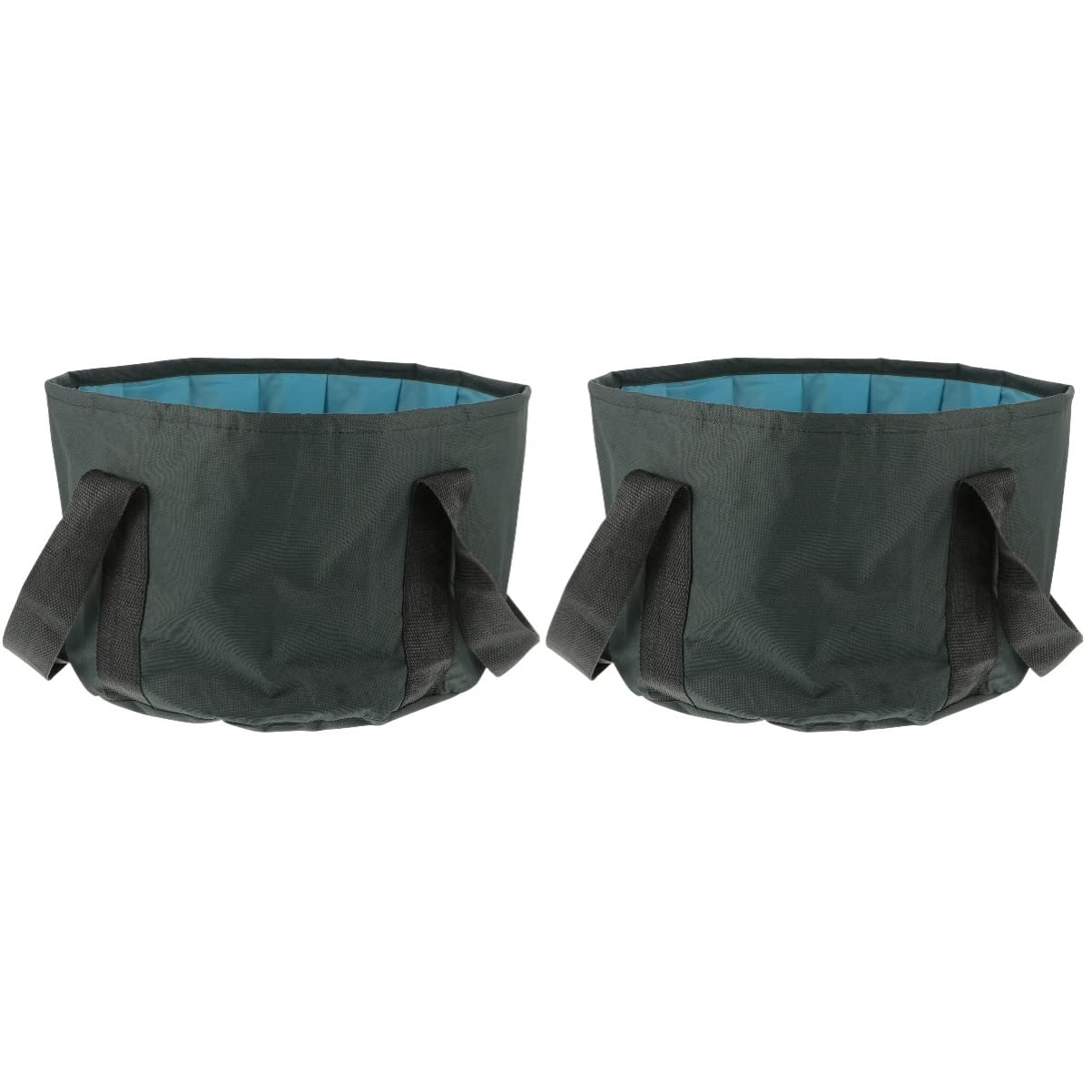 Foldable Foot Spa Basin - 2 Pcs Collapsible Bucket for Foot Soaking & Travel
