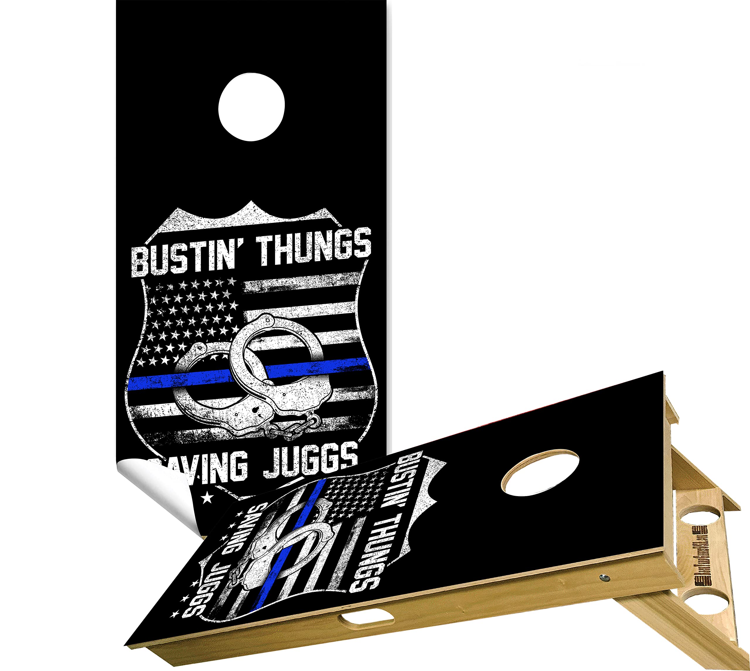 Premium Cornhole Board Wraps - Set of 2 with 20+ Unique Designs | Waterproof Bean Bag Toss Decals & Stickers for Outdoor Games, Tailgating, Backyard Parties and Cornhole Tournaments