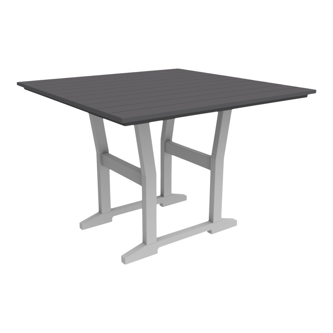 Coastline Cafe Square Dining Table - 36 Inch Modern Kitchen Table for Small Spaces, Breakfast Nook, or Outdoor Patio - Perfect for Apartments, Condos, and Bistro Settings