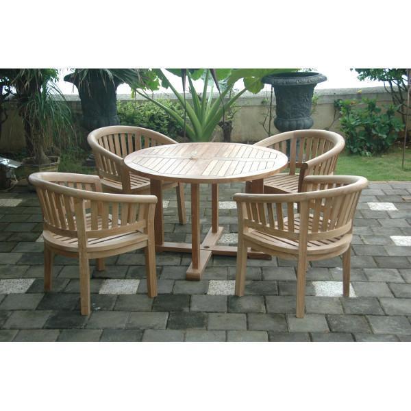 Tosca 5-Piece Modern Dining Table Set with Chairs - Perfect for Small Spaces, Kitchen, Breakfast Nook & Apartment Dining Room