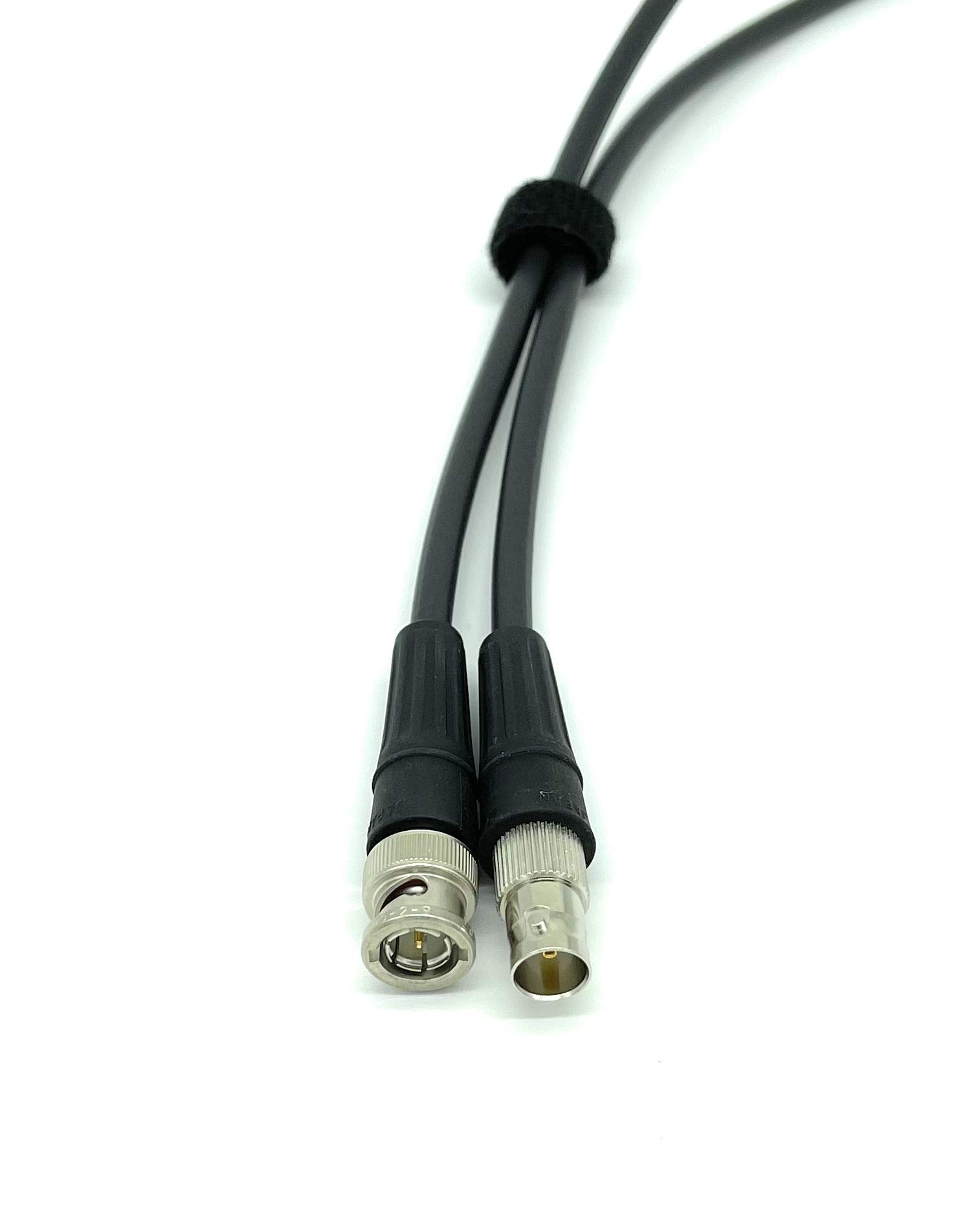 100ft RG59 HD SDI BNC Extension Cable Male to Female - High-Quality AV Video Cable for CCTV, Security Cameras & Broadcast Equipment - Durable Black Coaxial Cable for Professional Installations