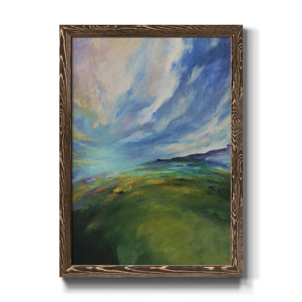 Renditions Gallery Wall Décor - Walnut Framed Canvas Beach Nautical Art Print 31x44 - Coastal Living Room Wall Art for Cape Cod & Colonial Style Homes - Perfect for Beach Houses, Nautical Themed Decor & Coastal Interiors