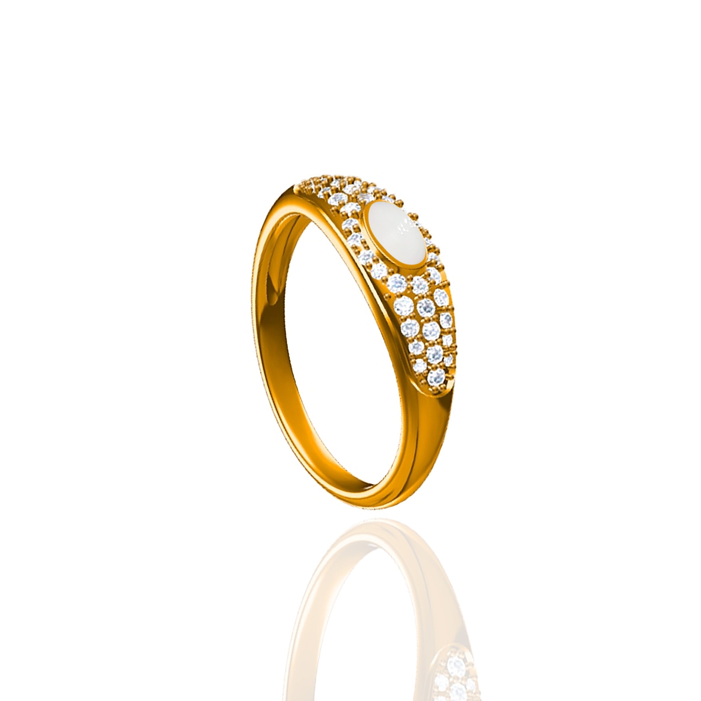 Celestial Glow Breastmilk Ring - Memorial Jewelry for Moms, Keepsake for Breastfeeding Mothers - Perfect for Everyday Wear, Special Occasions & Cherished Memories