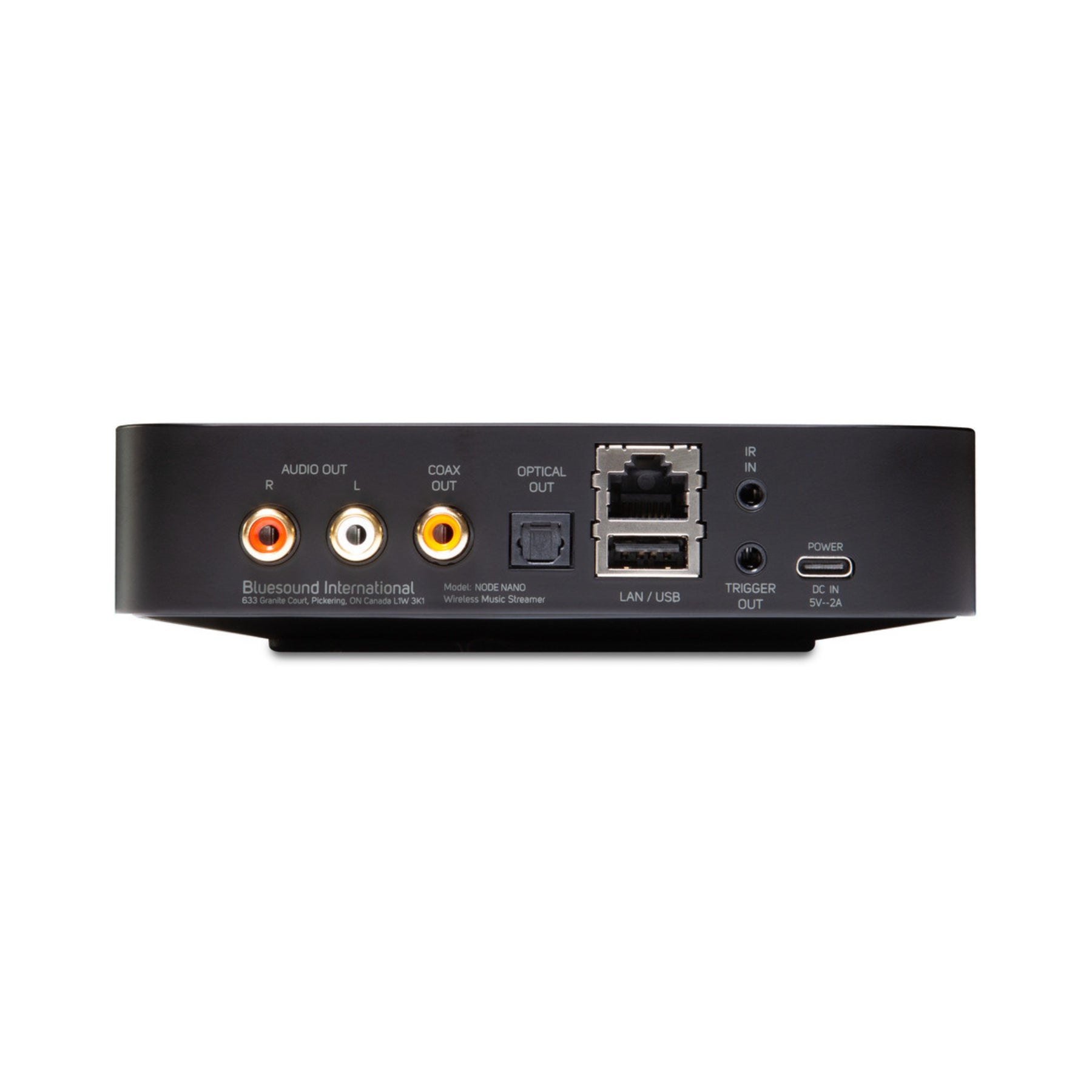 Bluesound NODE NANO Hi-Fi Wireless Music Streamer - Black | High-Resolution Audio Streaming for Home Theater & Multi-Room Systems | Perfect for Audiophiles & Music Enthusiasts