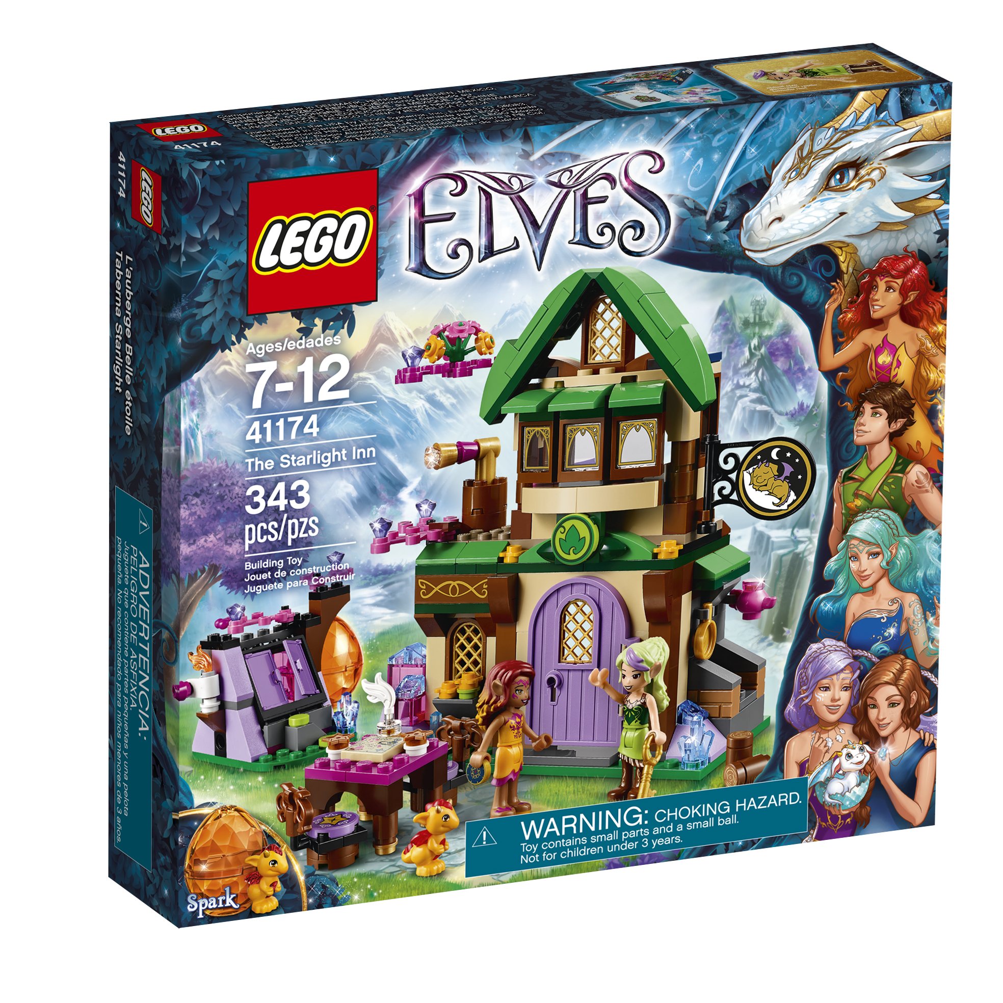LEGO Elves The Starlight Inn 41174 Building Kit (343 Pieces) - Creative Construction Toy for Kids, Fantasy Castle Playset for Imaginative Play & Collectors