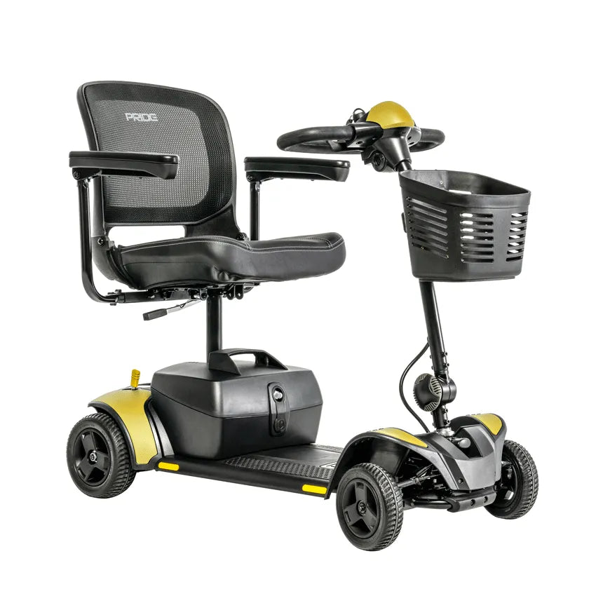 Go Go Elite Traveler 2 Four Wheel Mobility Scooter - Lightweight & Foldable for Seniors & Travel - Perfect for Airports, Shopping Malls & Outdoor Adventures
