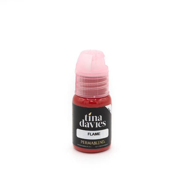 Perma Blend Tina Davies Professional Lip Pigment - Lust Flame Long Lasting Vegan Lip Tint for Makeup Artists & Beauty Enthusiasts | Perfect for Daily Wear, Special Occasions & Photo Shoots