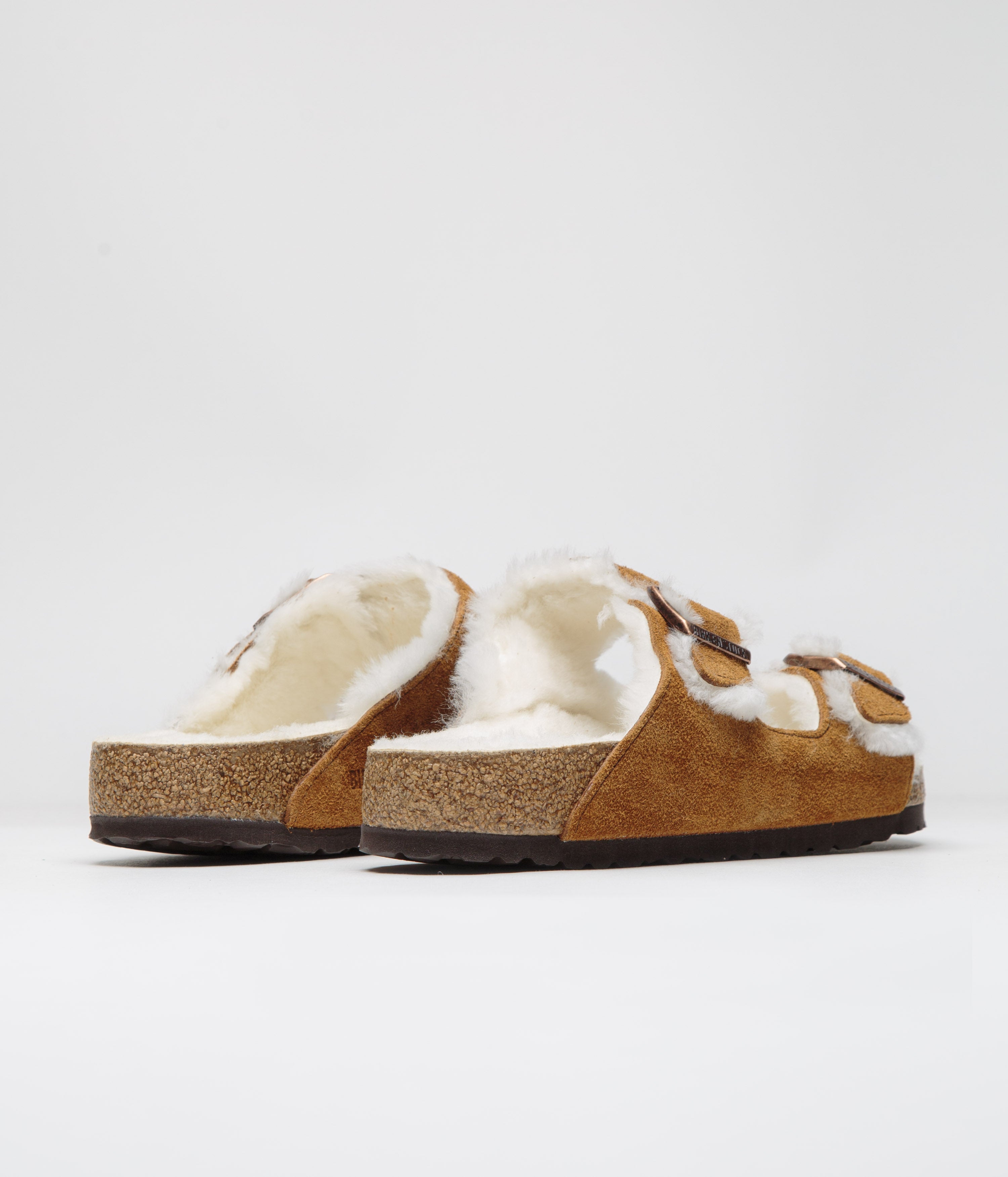 Birkenstock Arizona Shearling Sandals for Women & Men - Soft Mink Fur Lined Comfortable Slide Sandals - Perfect for Home, Travel & Casual Wear