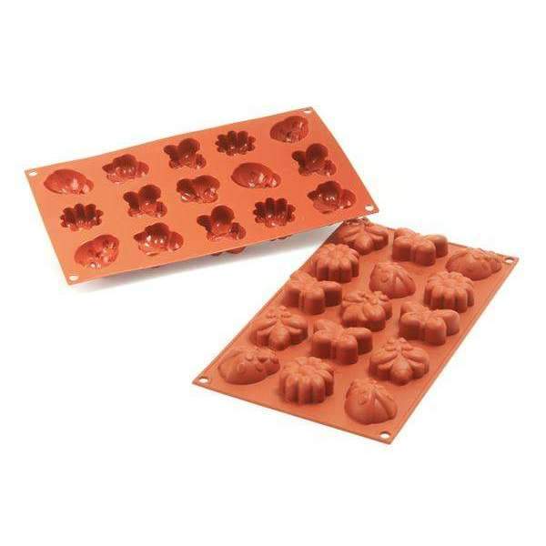 Silikomart Mini Springlife Silicone Mold for Baking - Perfect for Cupcakes, Cakes, Candies, Chocolate & DIY Desserts - Reusable Non-Stick Cake Decorating Tool