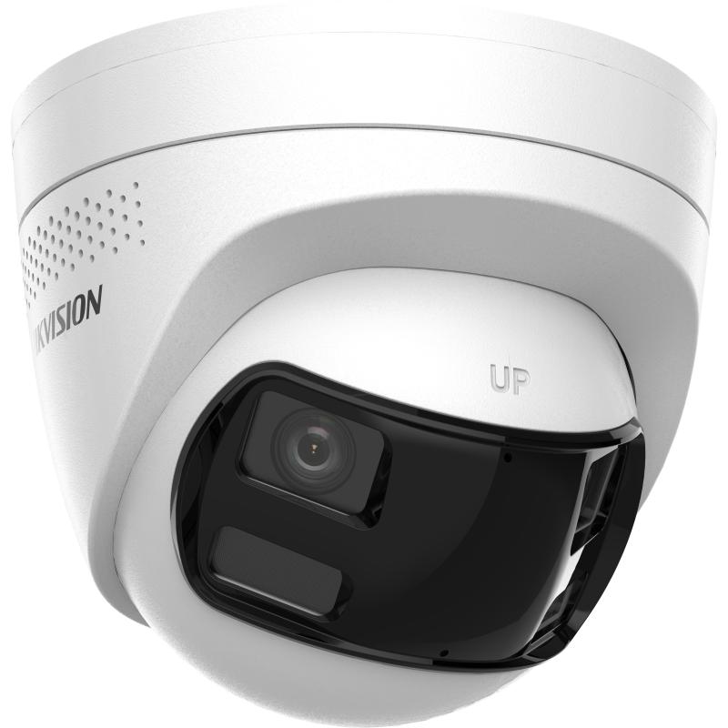 8MP 180-Degree Dual Lens Security Camera with Smart Hybrid Light & PoE - DS 2CD1383G2P LIUF for Home & Business Surveillance