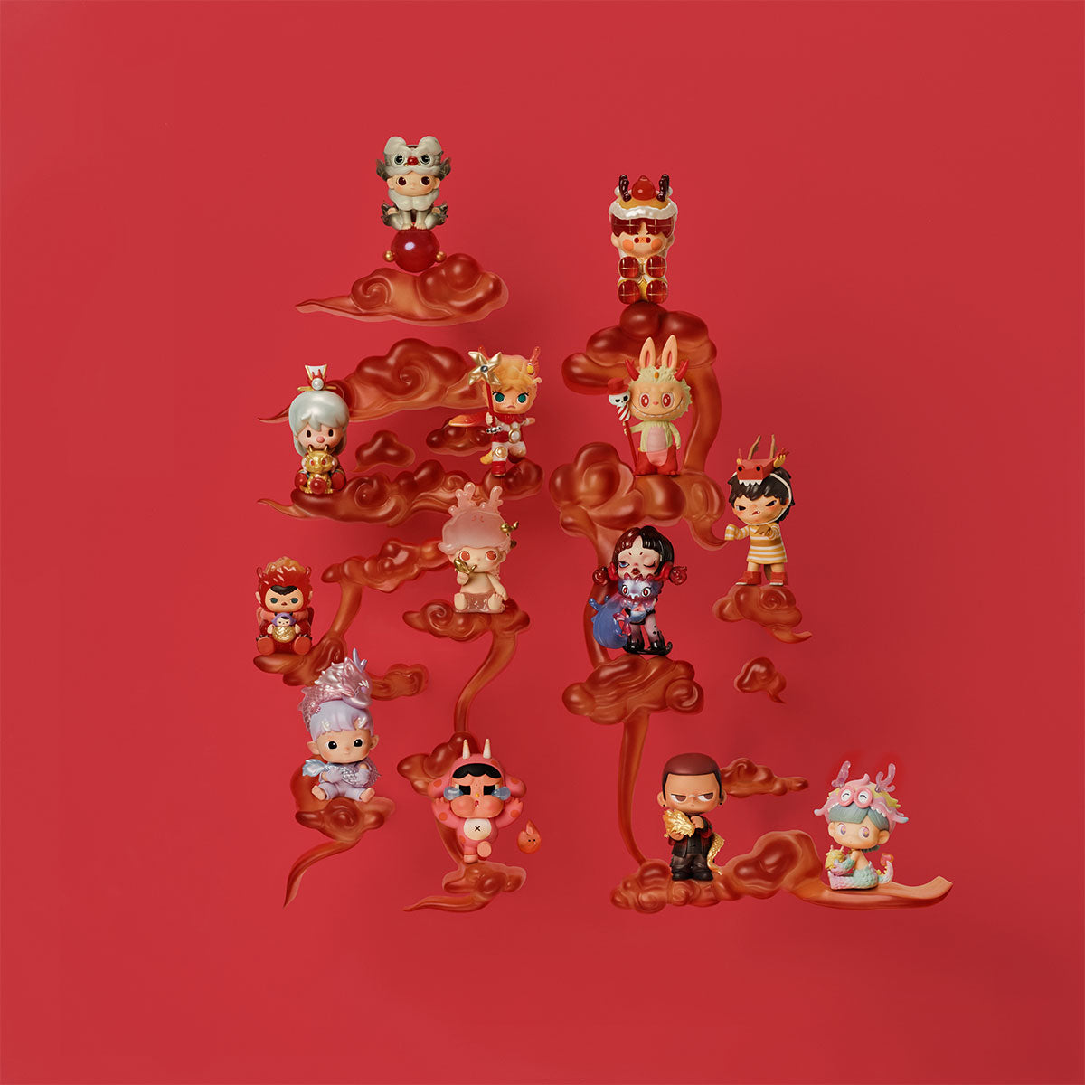 Loong Treasure Series Collectible Figures - Dragon-Themed Statues for Home Decor, Gifts & Display