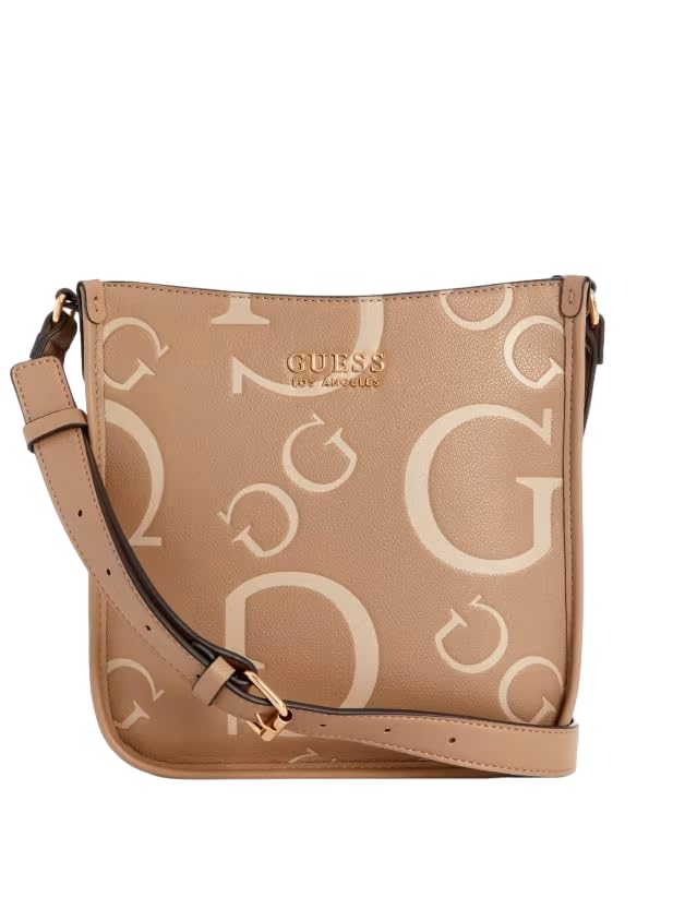 GUESS Factory Longmeadow Logo Crossbody Bag for Women - Stylish Leather Shoulder Purse with Adjustable Strap, Perfect for Daily Use, Travel & Shopping