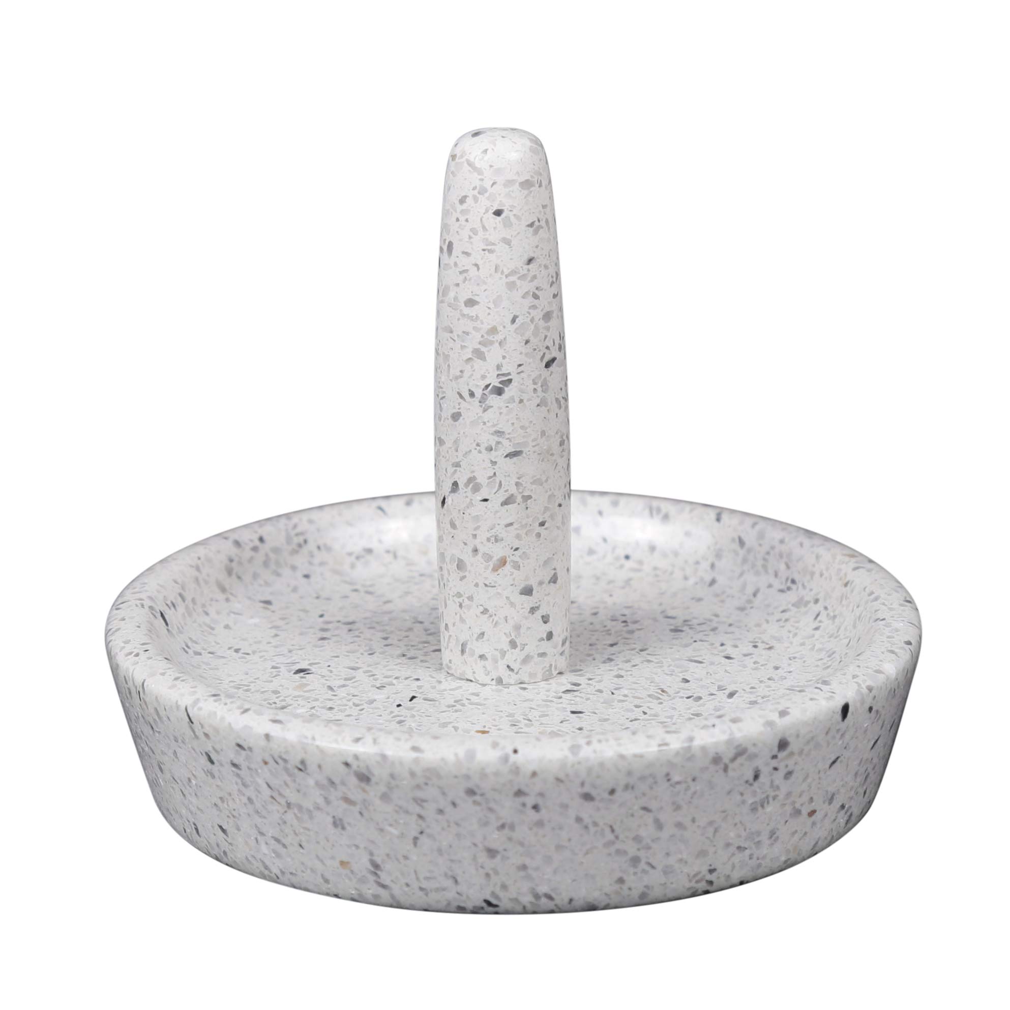 Natural Terrazzo Stone Ring Holder & Jewelry Organizer - 4
