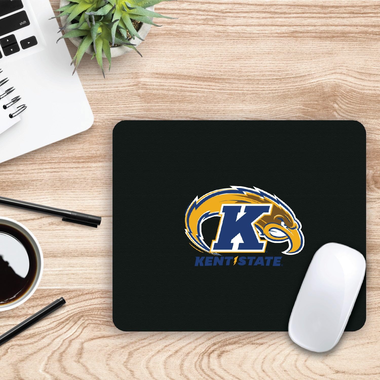 Premium Mouse Pad with Non-Slip Base - Kent State University Classic Blue Fabric Gaming & Office Desk Accessory for Work, School & Home Use