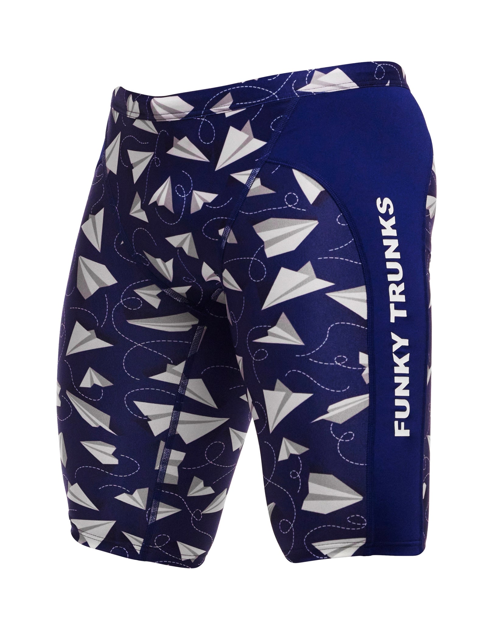 Men's Fast-Drying Swim Jammers for Competitive Training - Blue | High-Performance Swimwear for Lap Swimming & Water Sports
