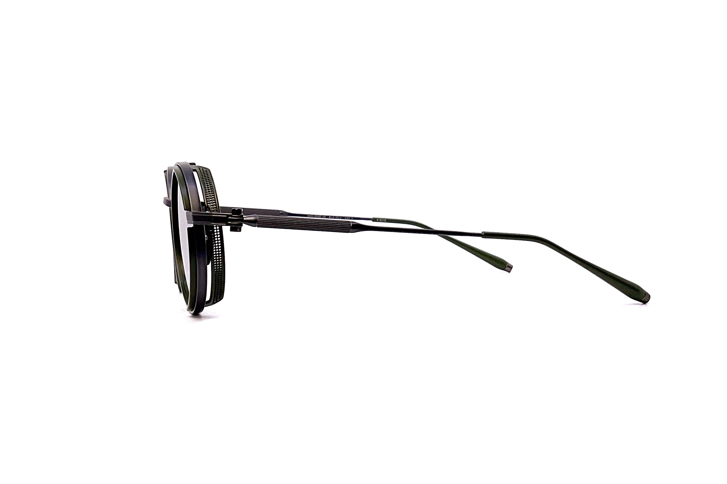 Akoni Eris Black Iron Matte Green Outdoor Wall Light - Durable Weatherproof Exterior Lighting for Patio, Garden, and Porch