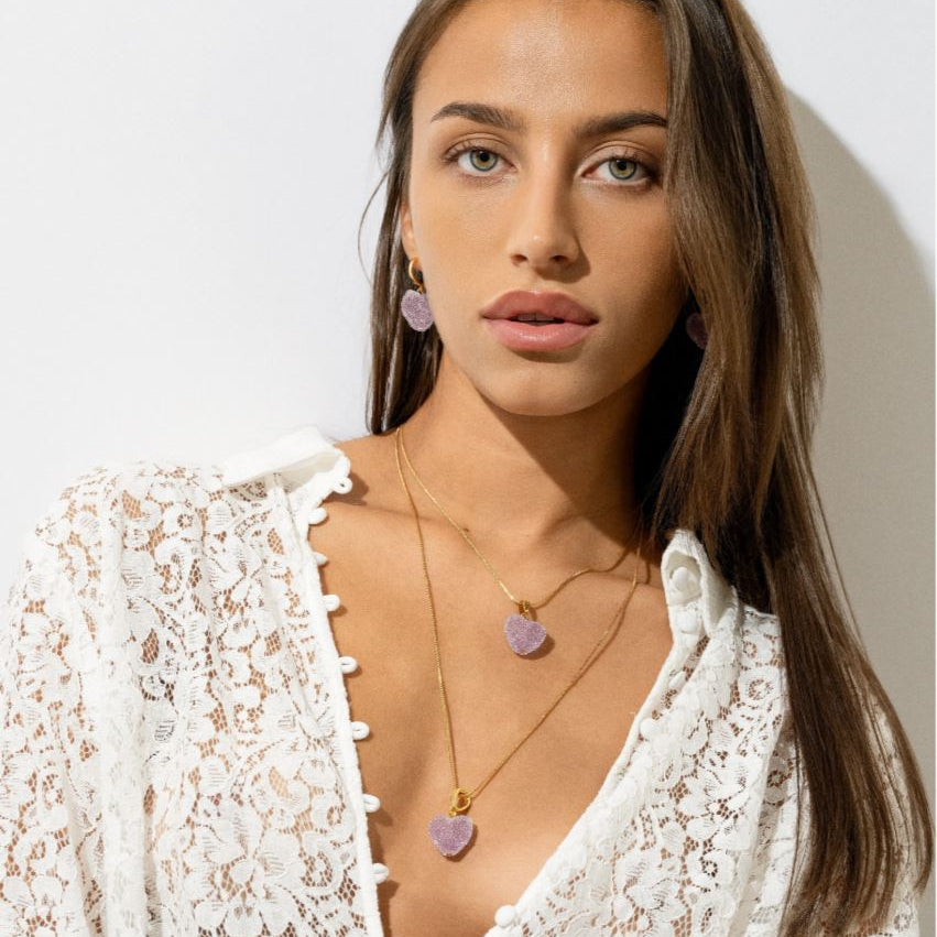 Tutti Frutti Jelly Heart Hoop Earrings for Women - Sweet & Playful Fashion Jewelry - Perfect for Valentine's Day, Parties & Everyday Wear