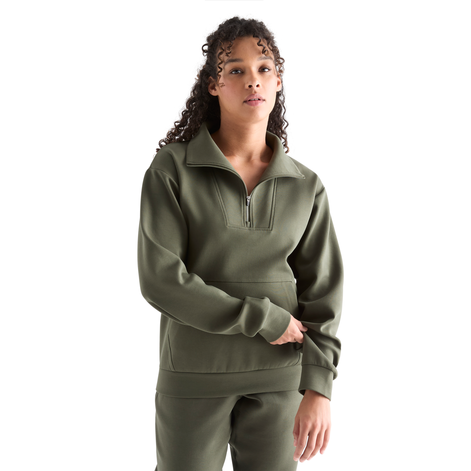 Women's All-Day Comfort 1/4 Zip Pullover Fleece Jacket - Lightweight Warm Layering for Outdoor Hiking, Running & Casual Wear