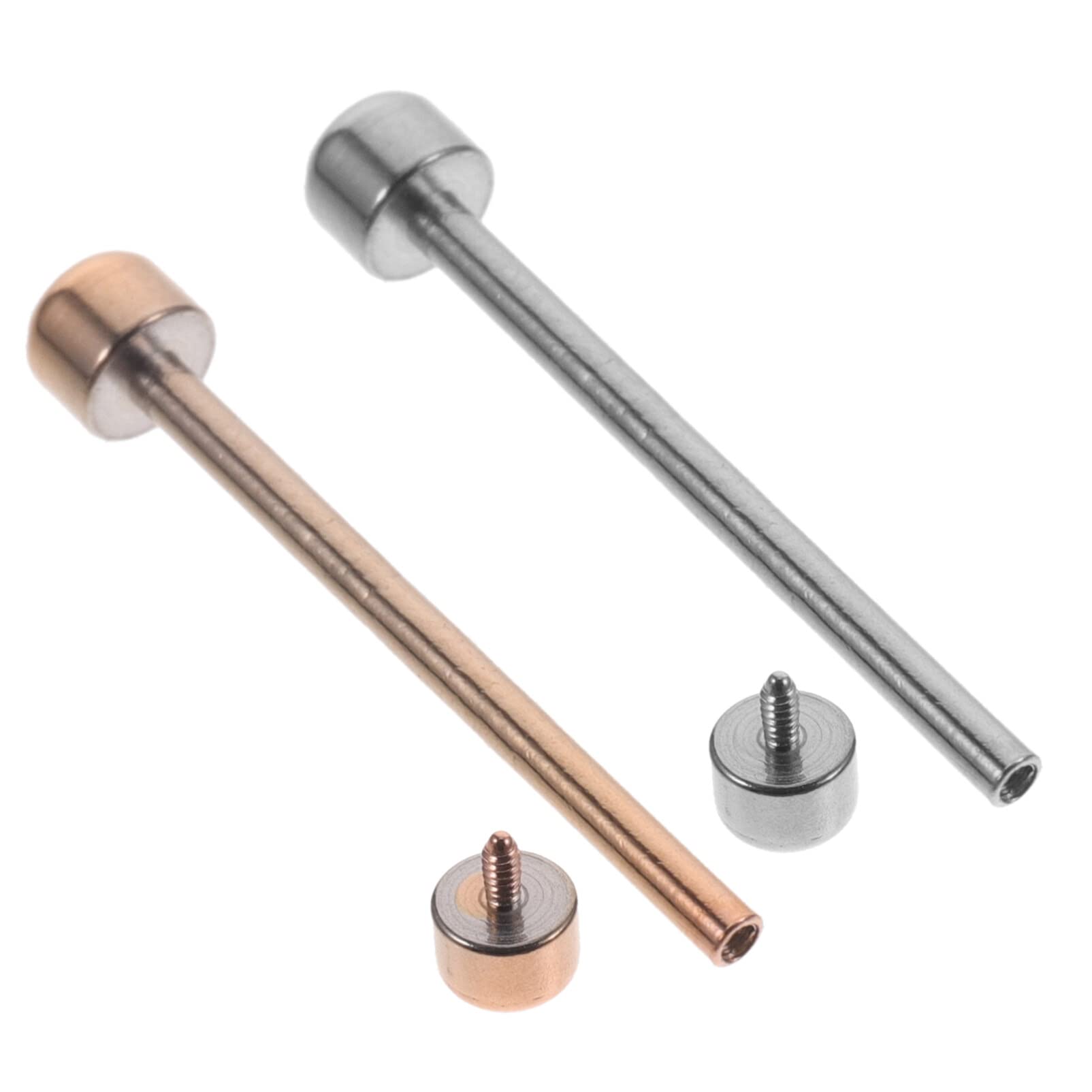 Hemobllo 2-Pack Watch Screw Tube Replacement Kit - Stainless Steel Watch Band Link Pins for Watch Strap Repair - Compatible with Rolex, Seiko, Casio & More (Perfect for Watch Repair & Maintenance)