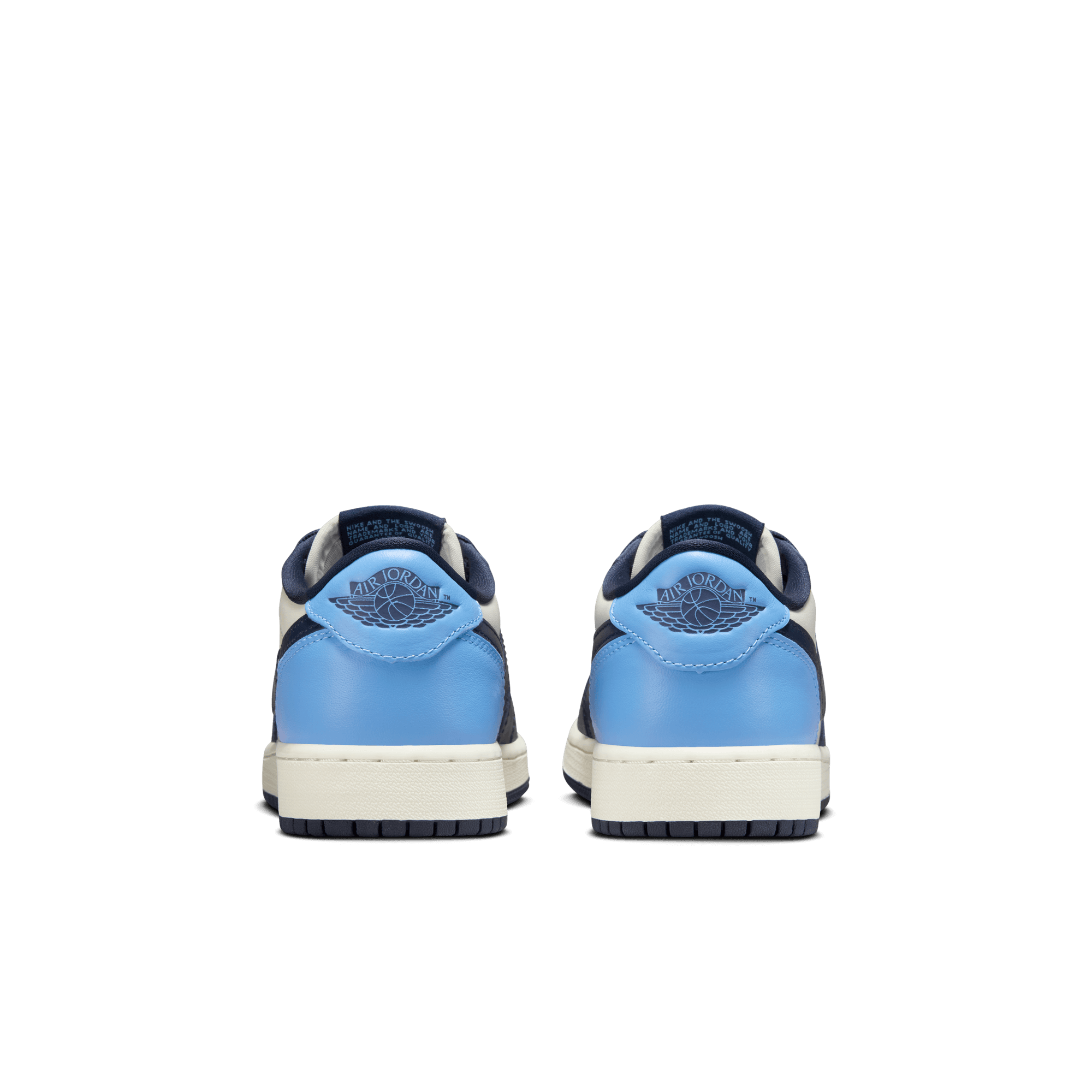 AIR JORDAN 1 LOW (GS) OBSIDIAN - Retro Basketball Sneakers for Girls - Comfortable Casual Shoes for School, Sports & Streetwear Fashion